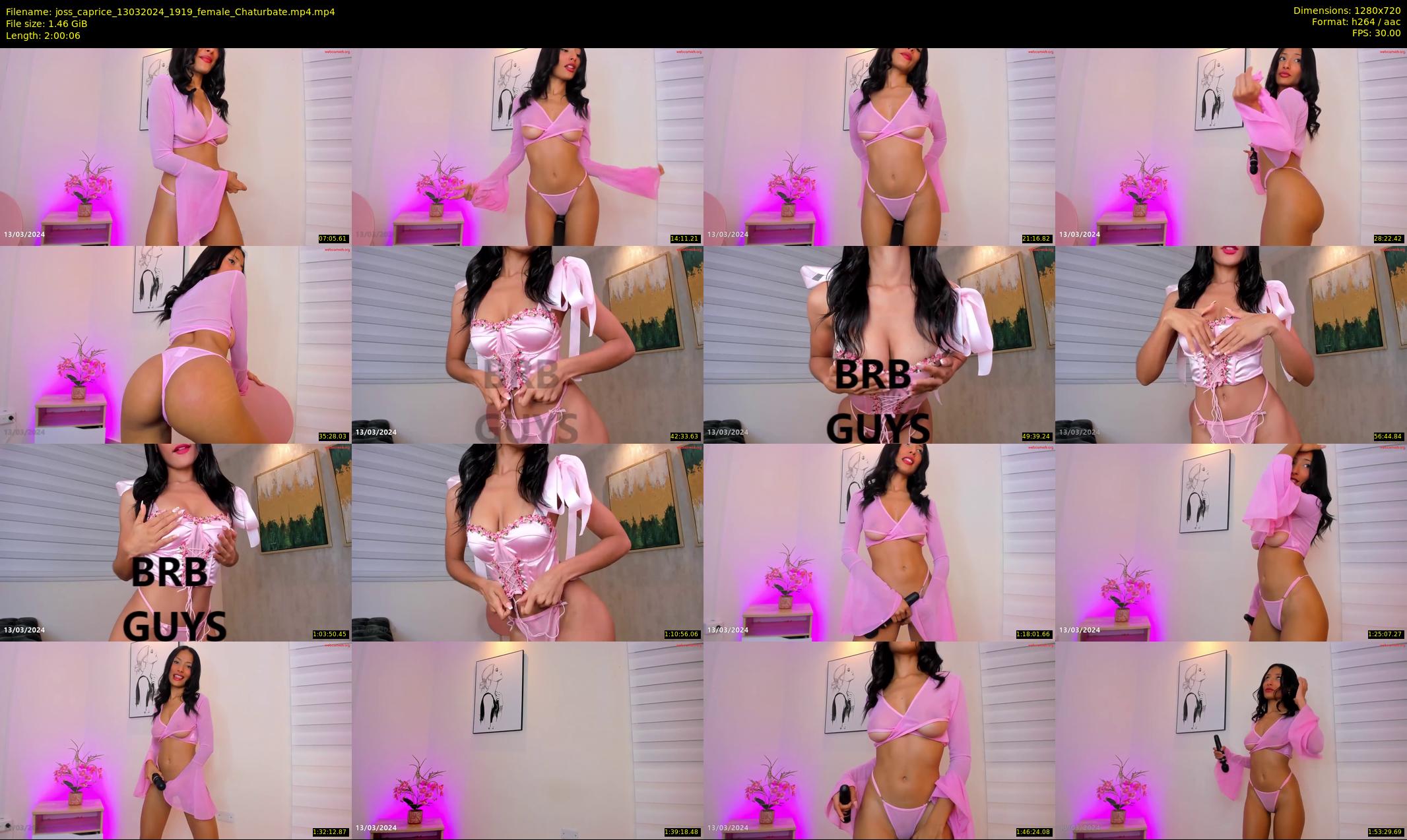 joss_caprice — 121 minute Chaturbate female cam show recording, 720p, Mar 13, 2024