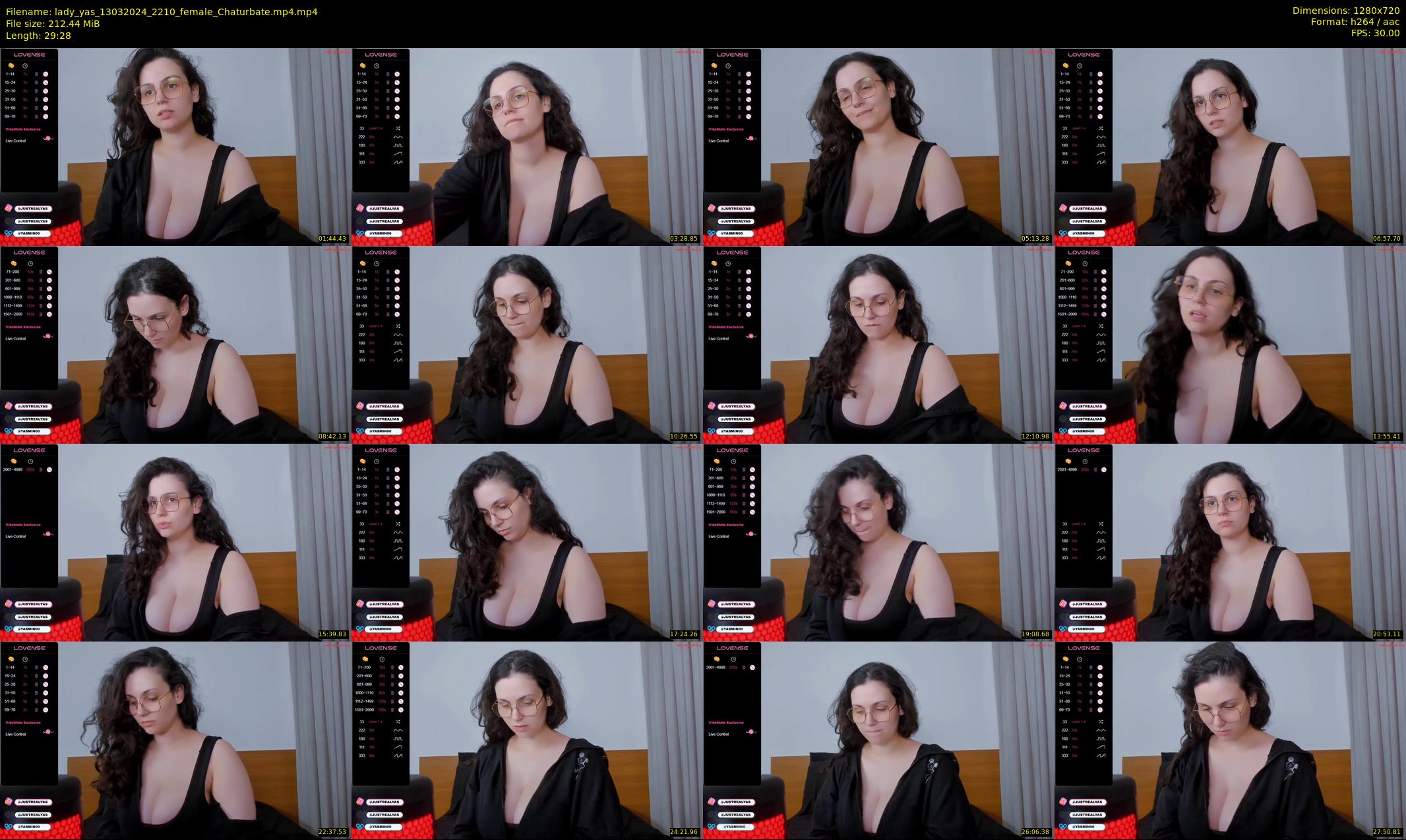 lady_yas — 30 minute Chaturbate female cam show recording, 720p, Mar 13, 2024