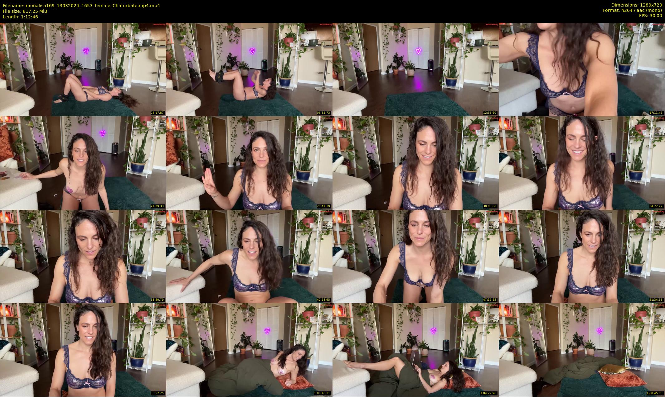 monalisa169 — 73 minute Chaturbate female cam show recording, 720p, Mar 13, 2024