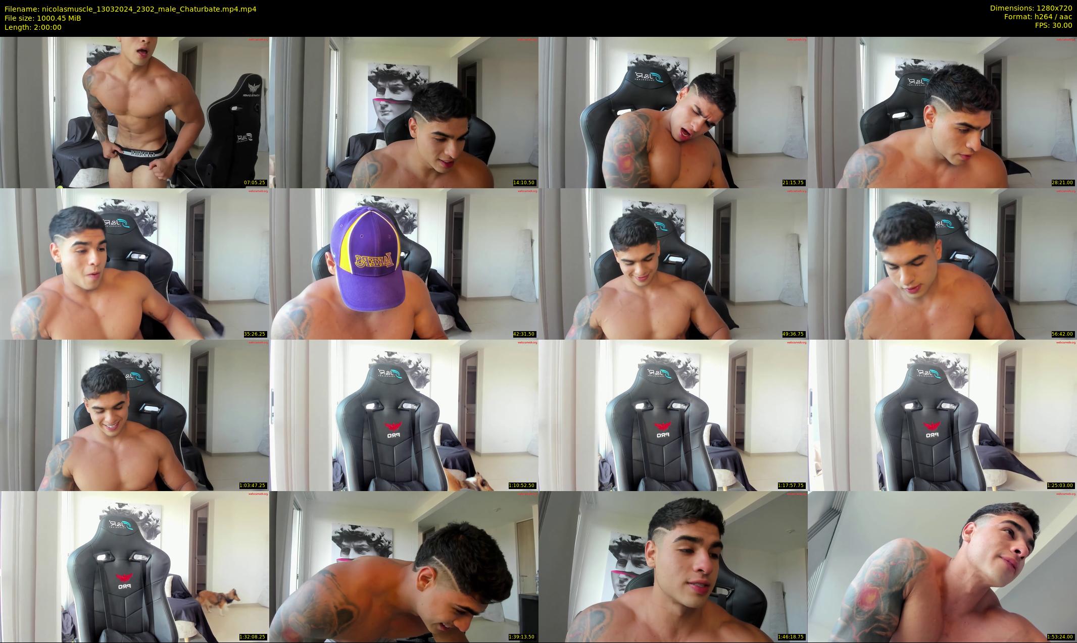 nicolasmuscle — 120 minute Chaturbate male cam show recording, 720p, Mar 13, 2024