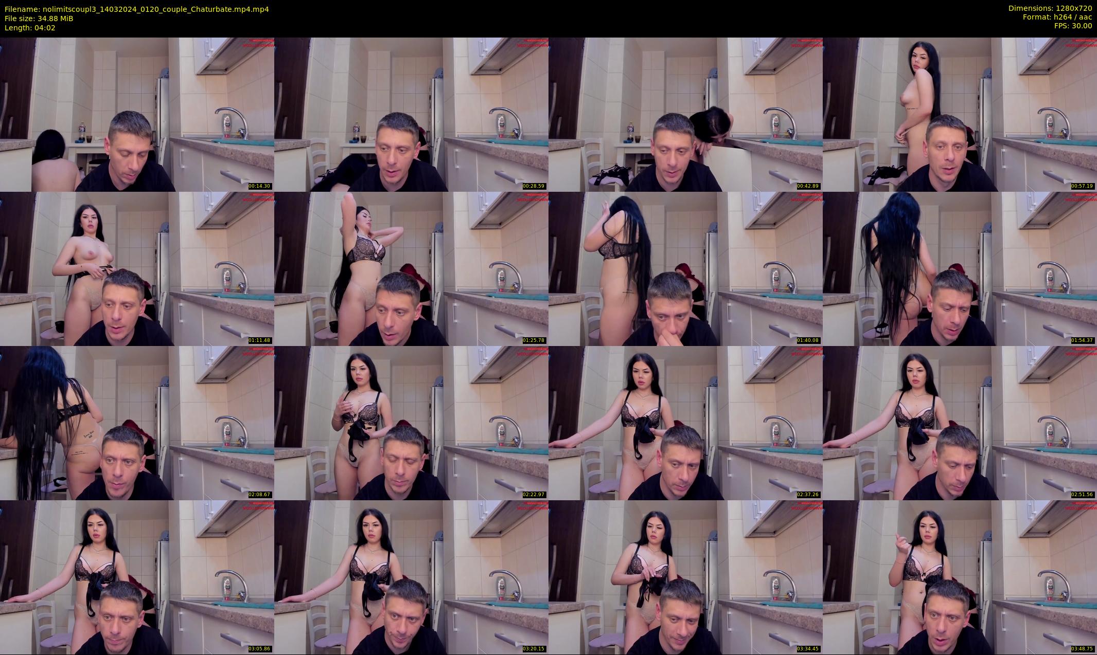 nolimitscoupl3 — 5 minute Chaturbate couple cam show recording, 720p, Mar 14, 2024