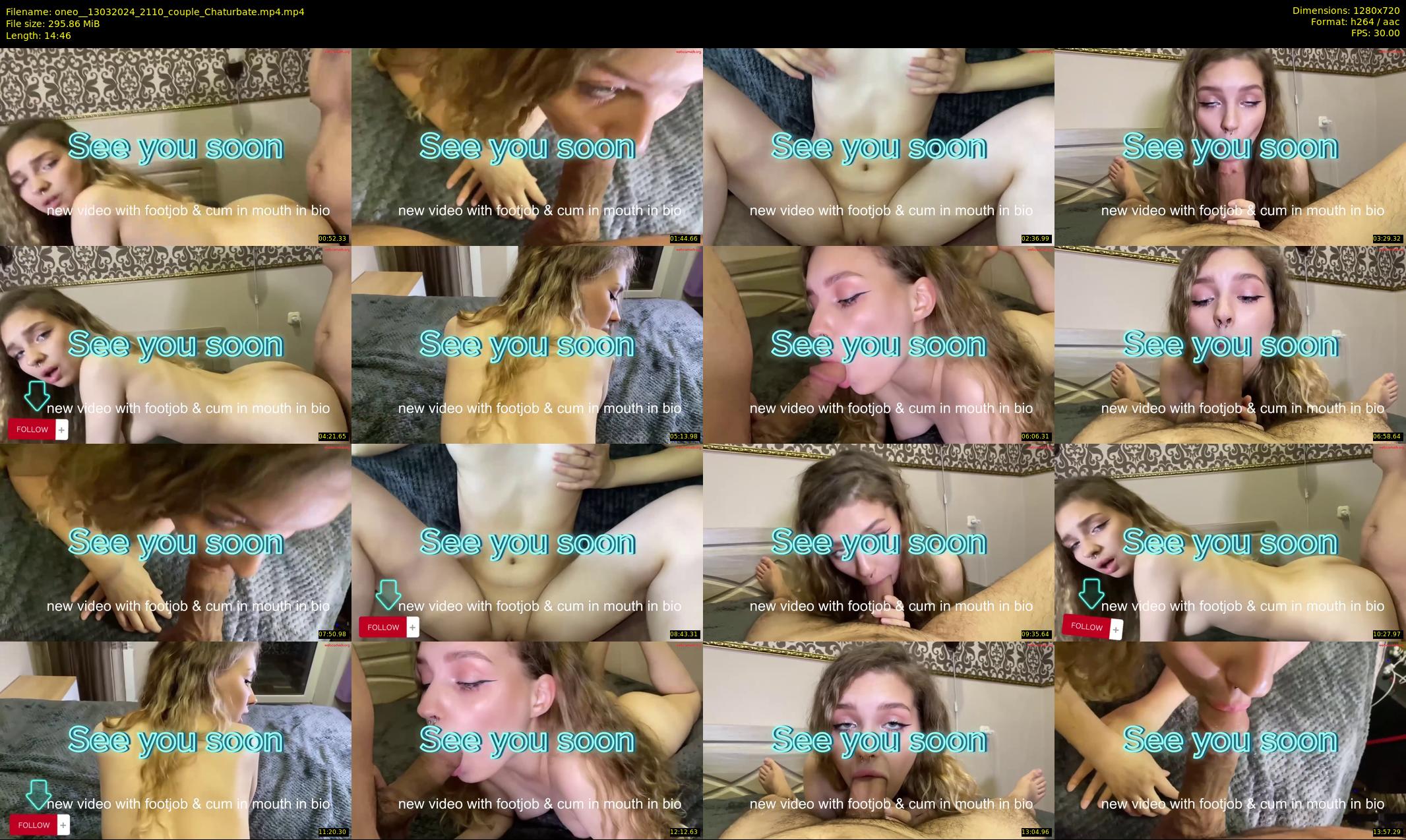 oneo_ — 15 minute Chaturbate couple cam show recording, 720p, Mar 13, 2024