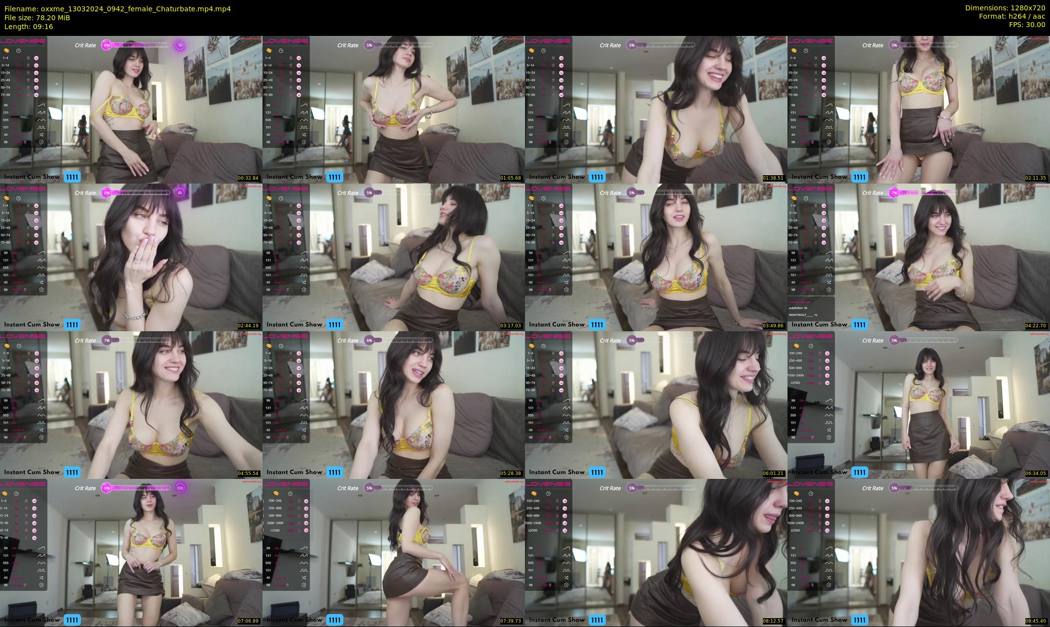oxxme — 10 minute Chaturbate female cam show recording, 720p, Mar 13, 2024