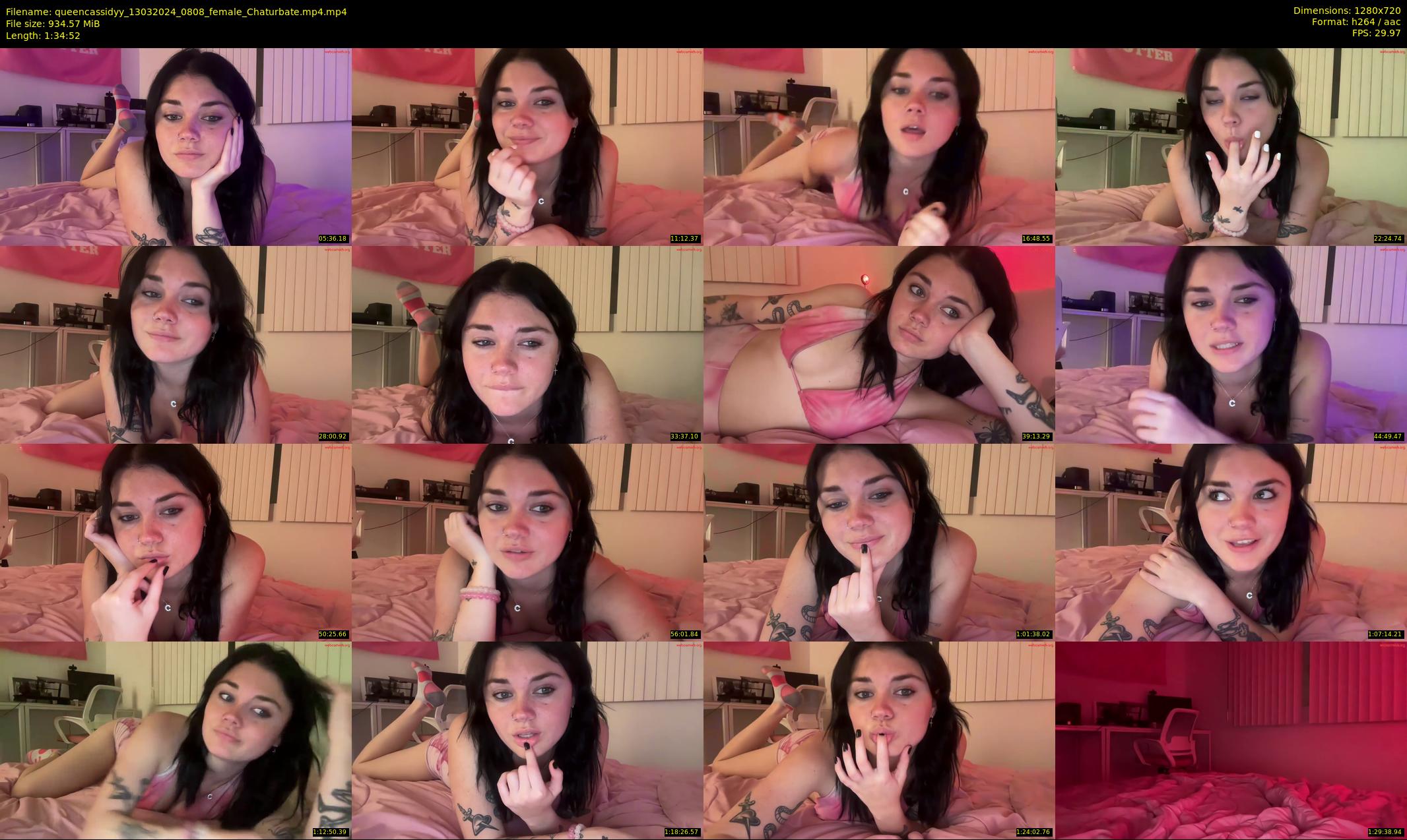 queencassidyy — 95 minute Chaturbate female cam show recording, 720p, Mar 13, 2024