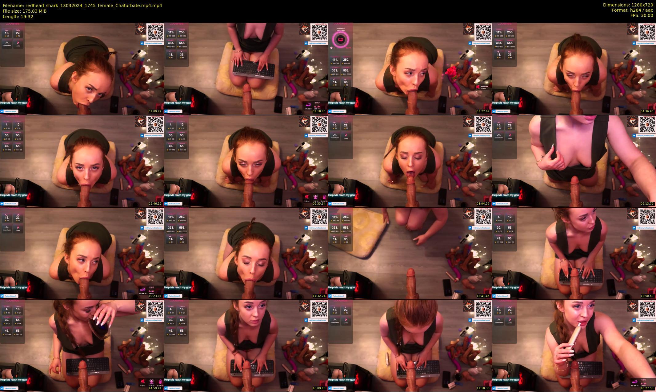 redhead_shark — 20 minute Chaturbate female cam show recording, 720p, Mar 13, 2024