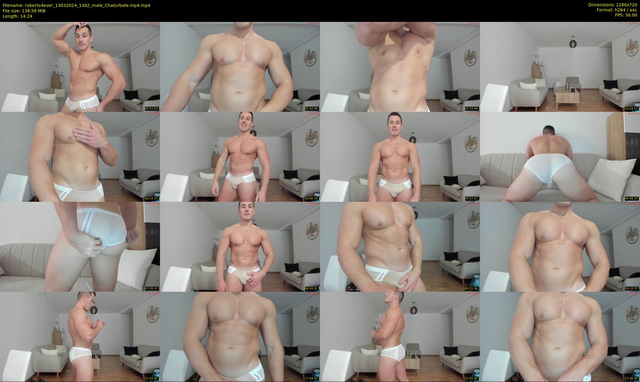 roberto4ever — 15 minute Chaturbate male cam show recording, 720p, Mar 13, 2024