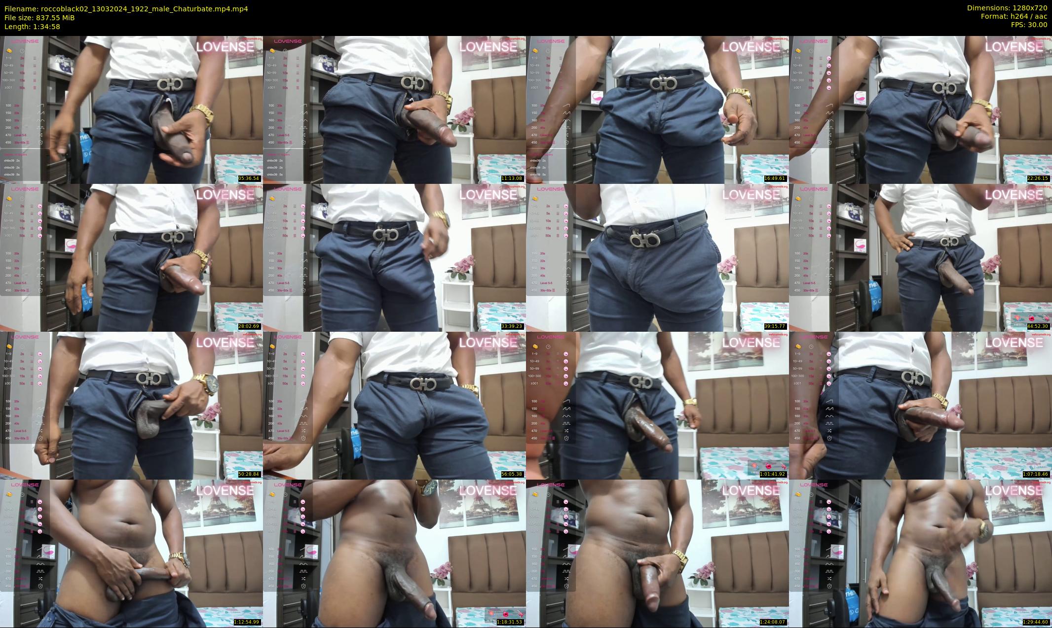 roccoblack02 — 95 minute Chaturbate male cam show recording, 720p, Mar 13, 2024