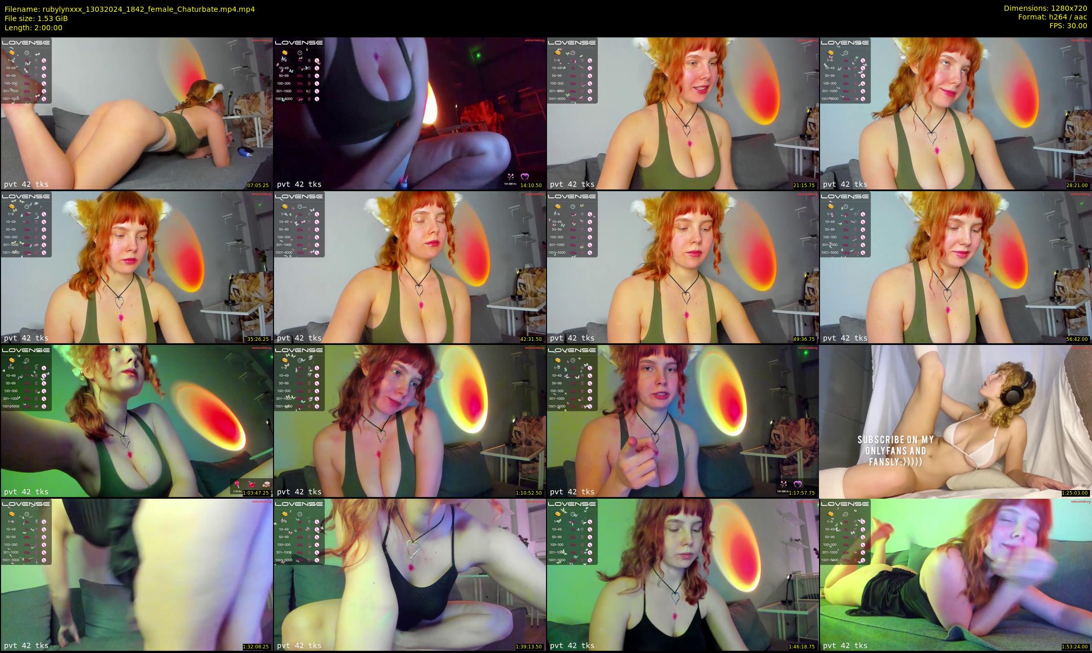 rubylynxxx — 120 minute Chaturbate female cam show recording, 720p, Mar 13, 2024