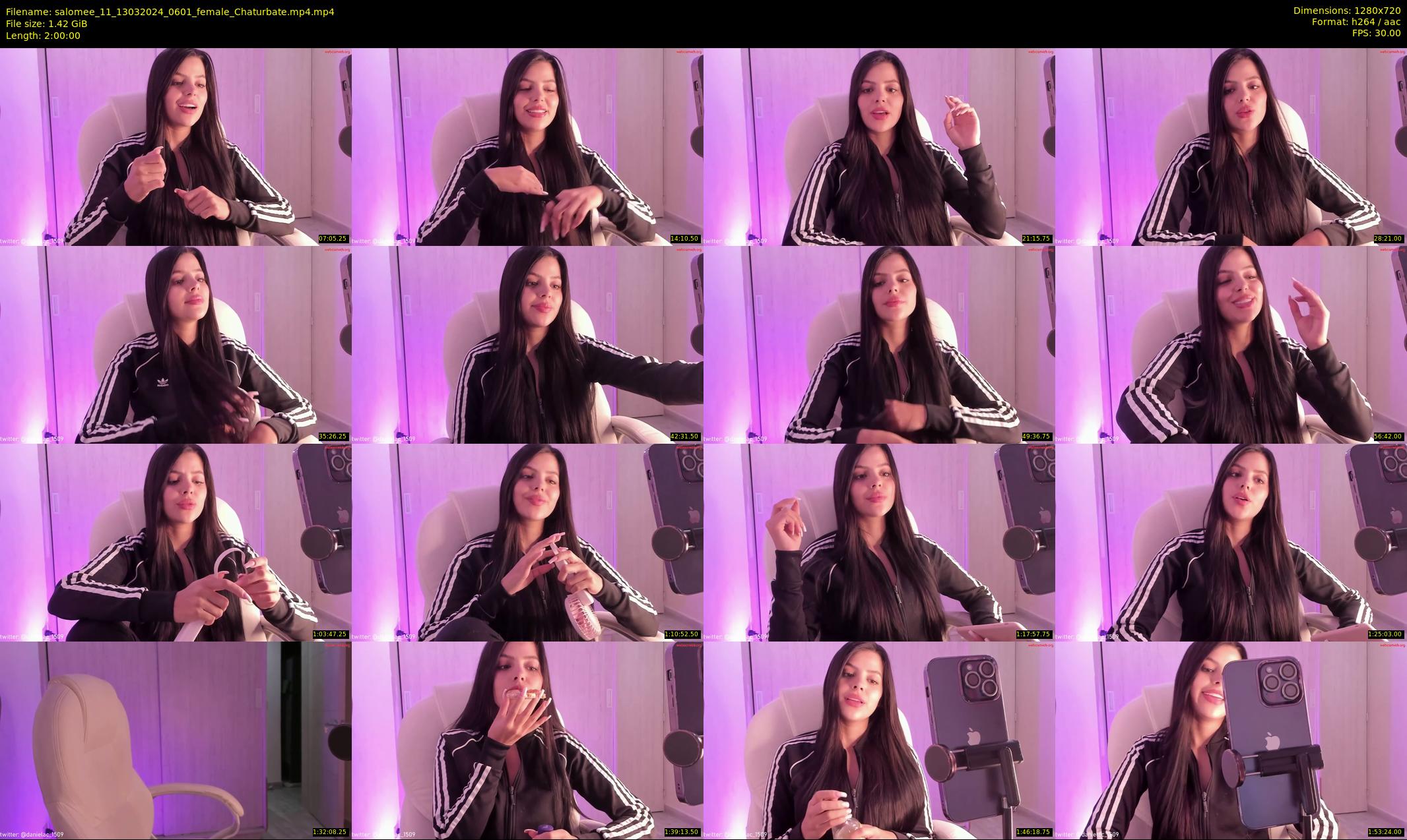 salomee_11 — 120 minute Chaturbate female cam show recording, 720p, Mar 13, 2024