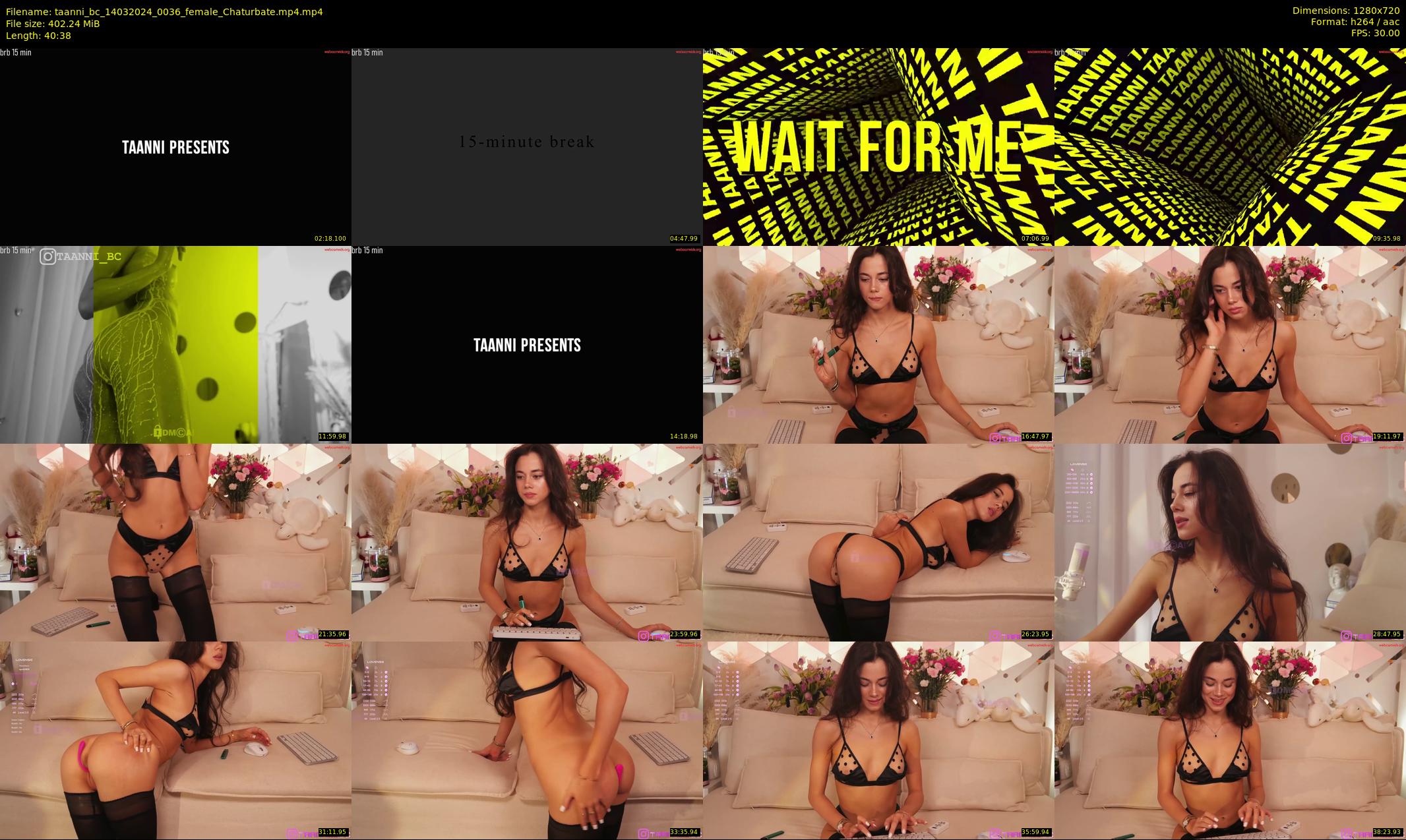 taanni_bc — 41 minute Chaturbate female cam show recording, 720p, Mar 14, 2024