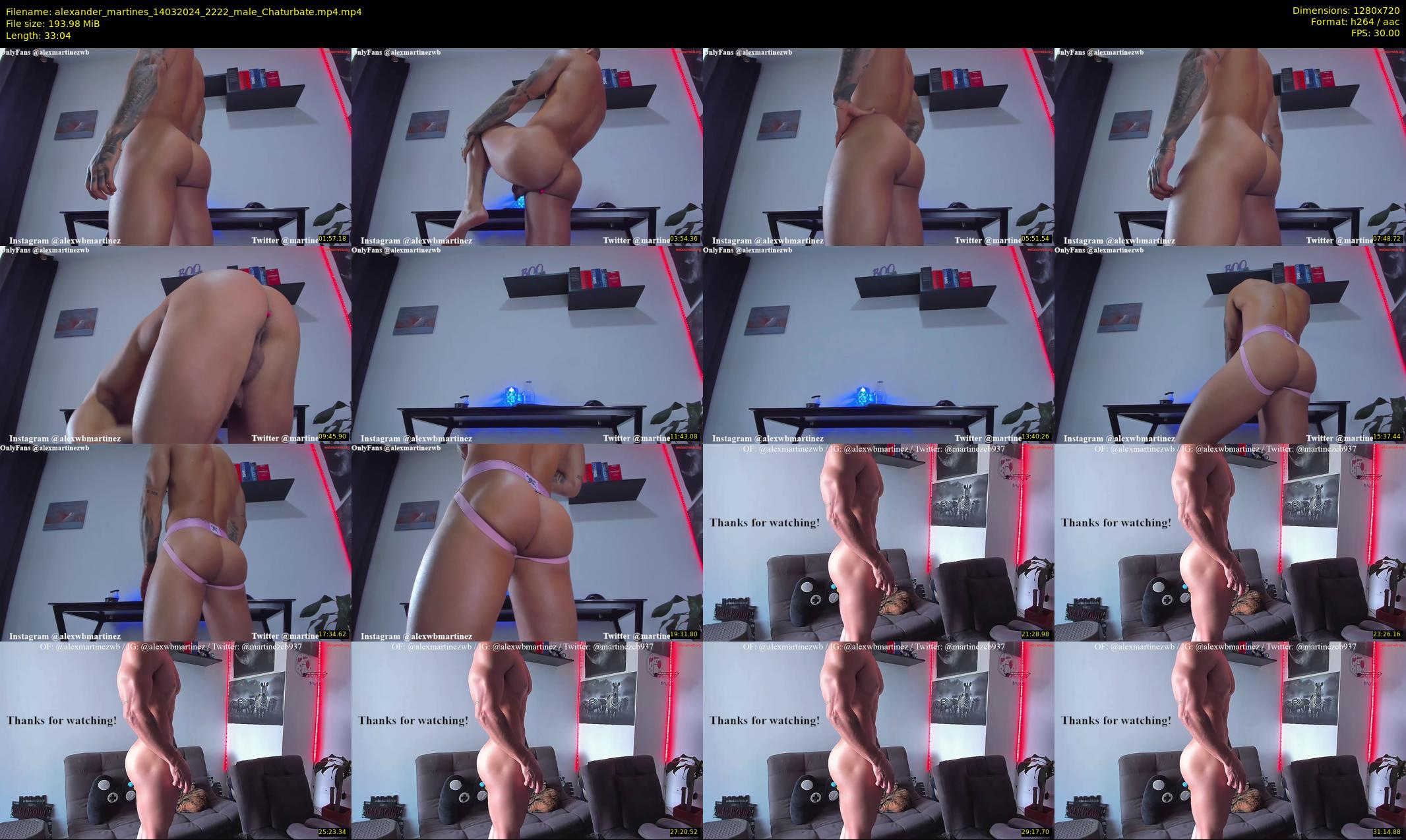 alexander_martines — 34 minute Chaturbate male cam show recording, 720p, Mar 14, 2024