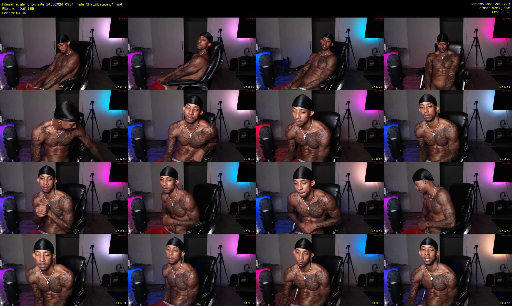 almightycnote — 5 minute Chaturbate male cam show recording, 720p, Mar 14, 2024