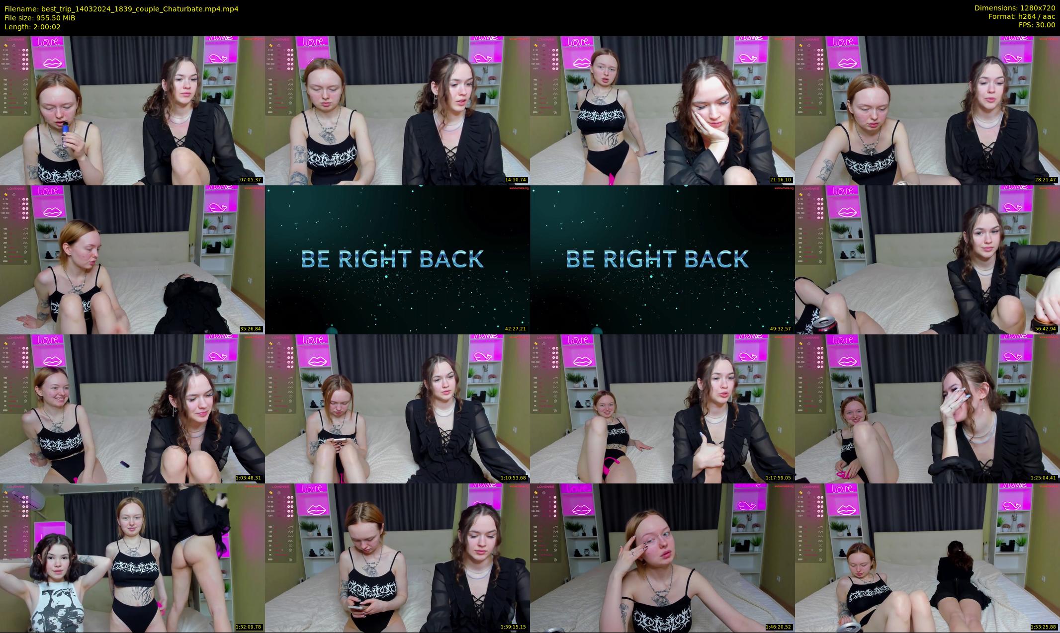 best_trip — 121 minute Chaturbate couple cam show recording, 720p, Mar 14, 2024