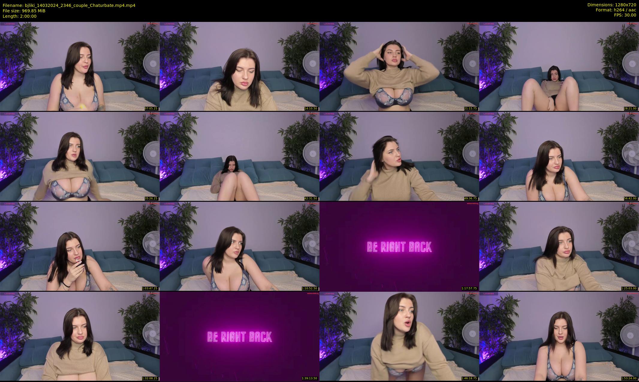bjliki — 120 minute Chaturbate couple cam show recording, 720p, Mar 14, 2024
