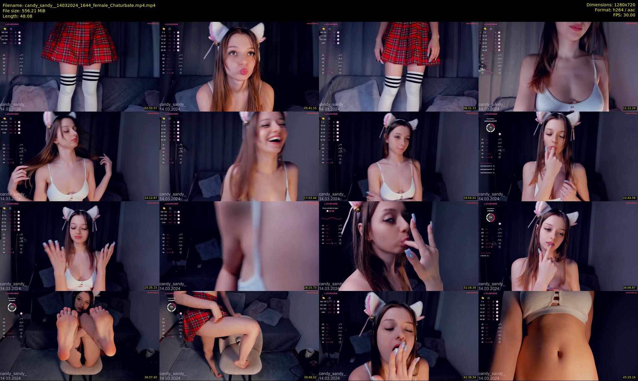 candy_sandy_ — 49 minute Chaturbate female cam show recording, 720p, Mar 14, 2024
