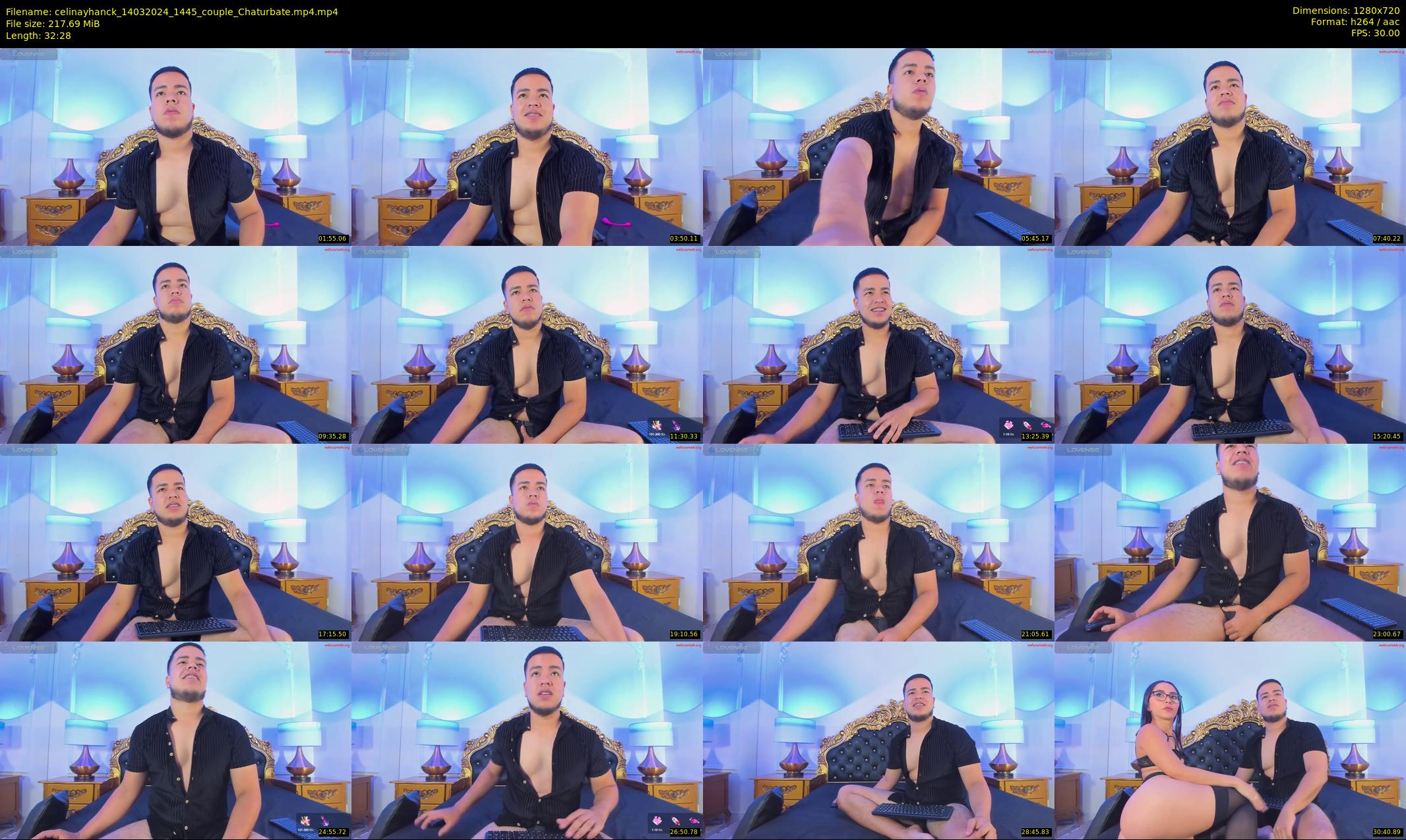celinayhanck — 33 minute Chaturbate couple cam show recording, 720p, Mar 14, 2024