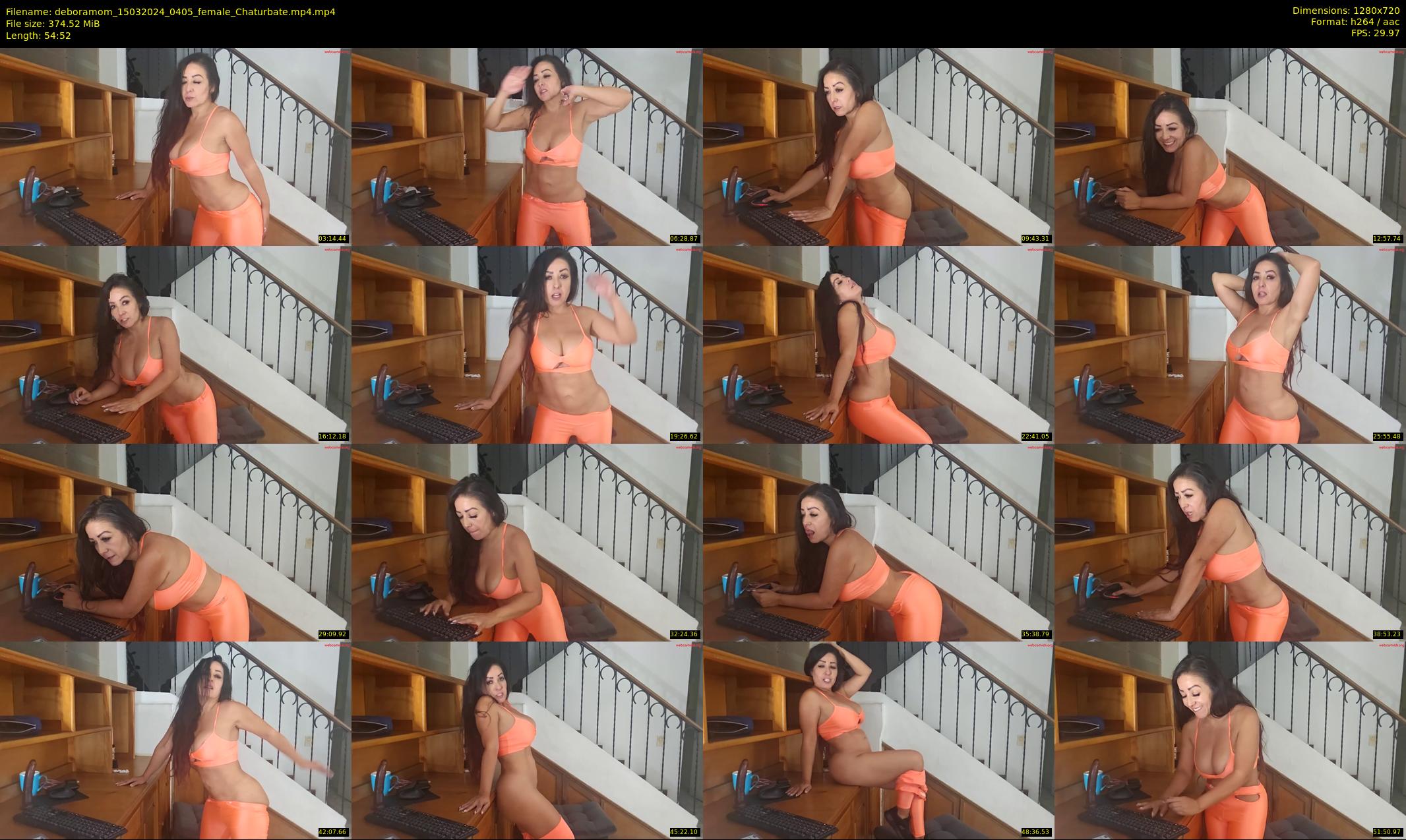 deboramom — 55 minute Chaturbate female cam show recording, 720p, Mar 15, 2024