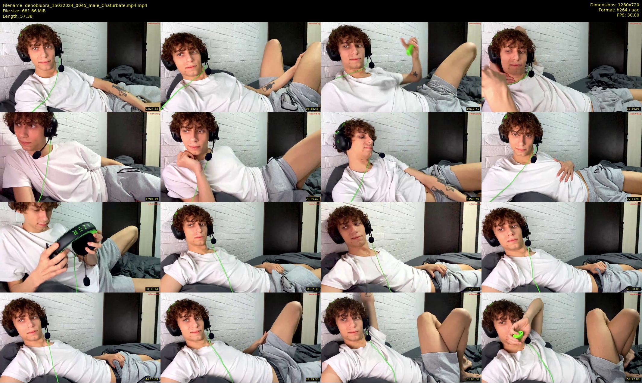 denobluora — 58 minute Chaturbate male cam show recording, 720p, Mar 15, 2024