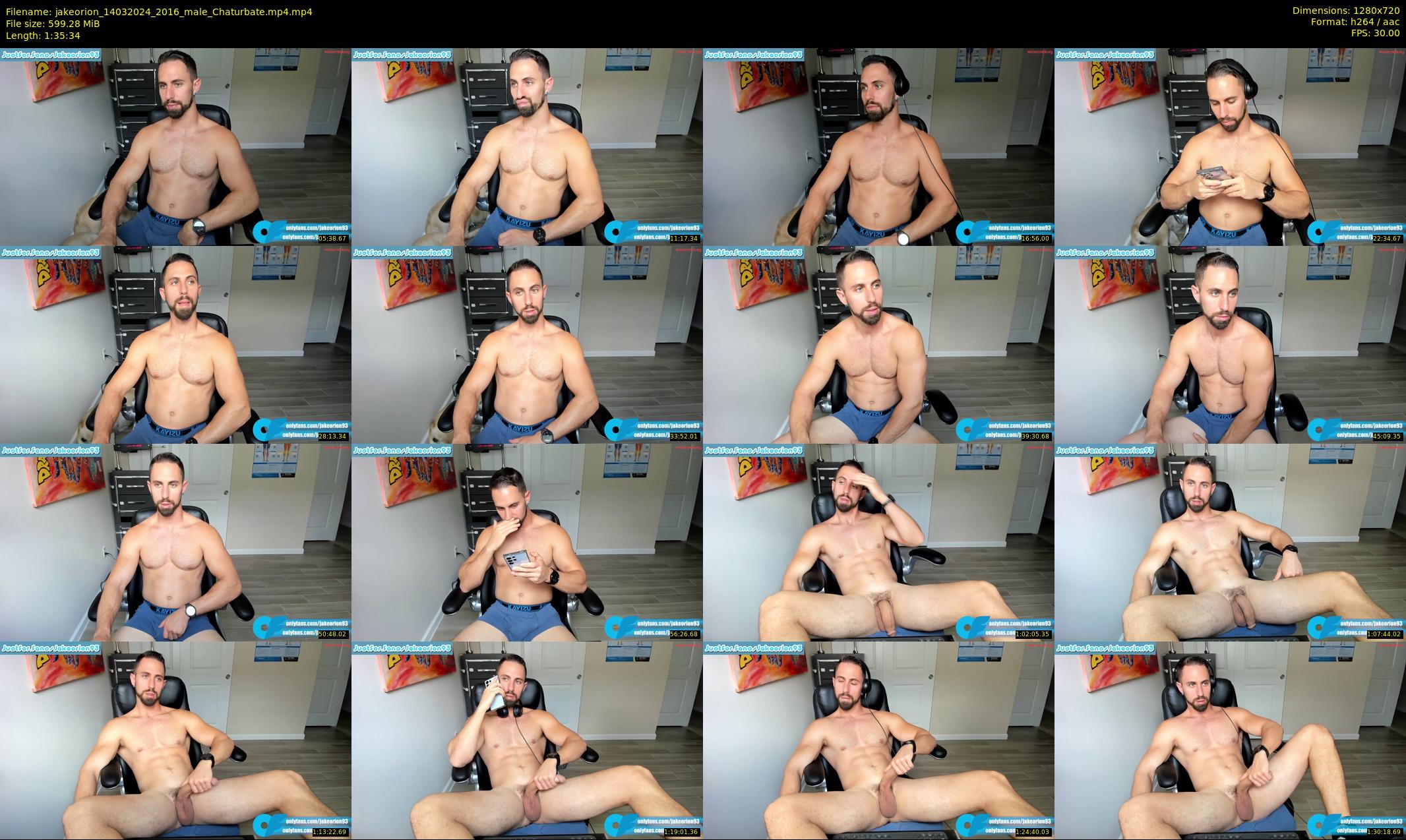 jakeorion — 96 minute Chaturbate male cam show recording, 720p, Mar 14, 2024