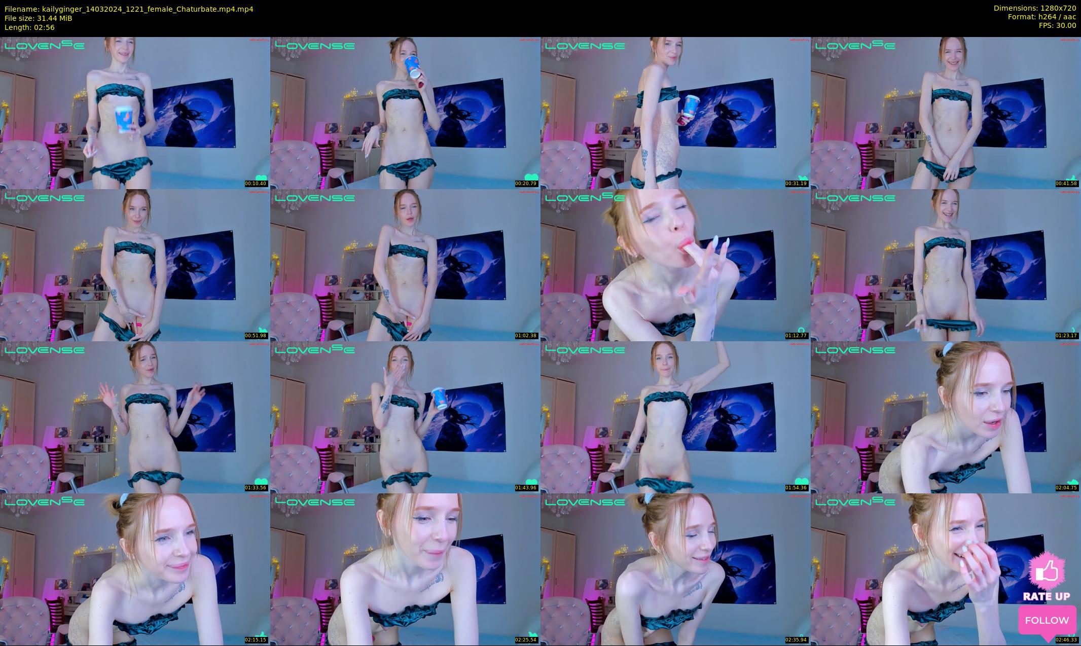 kailyginger — 3 minute Chaturbate female cam show recording, 720p, Mar 14, 2024
