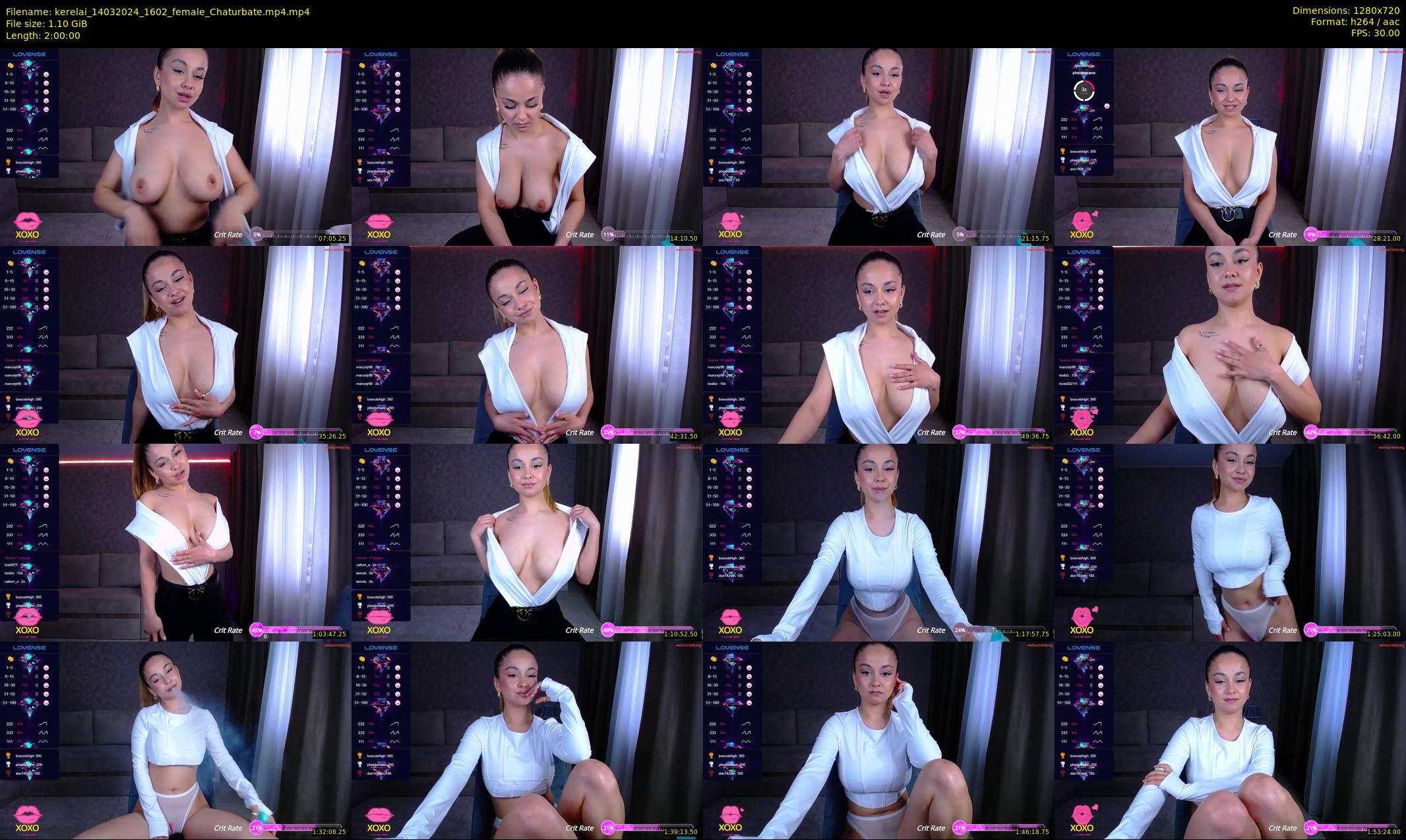 kerelai — 120 minute Chaturbate female cam show recording, 720p, Mar 14, 2024