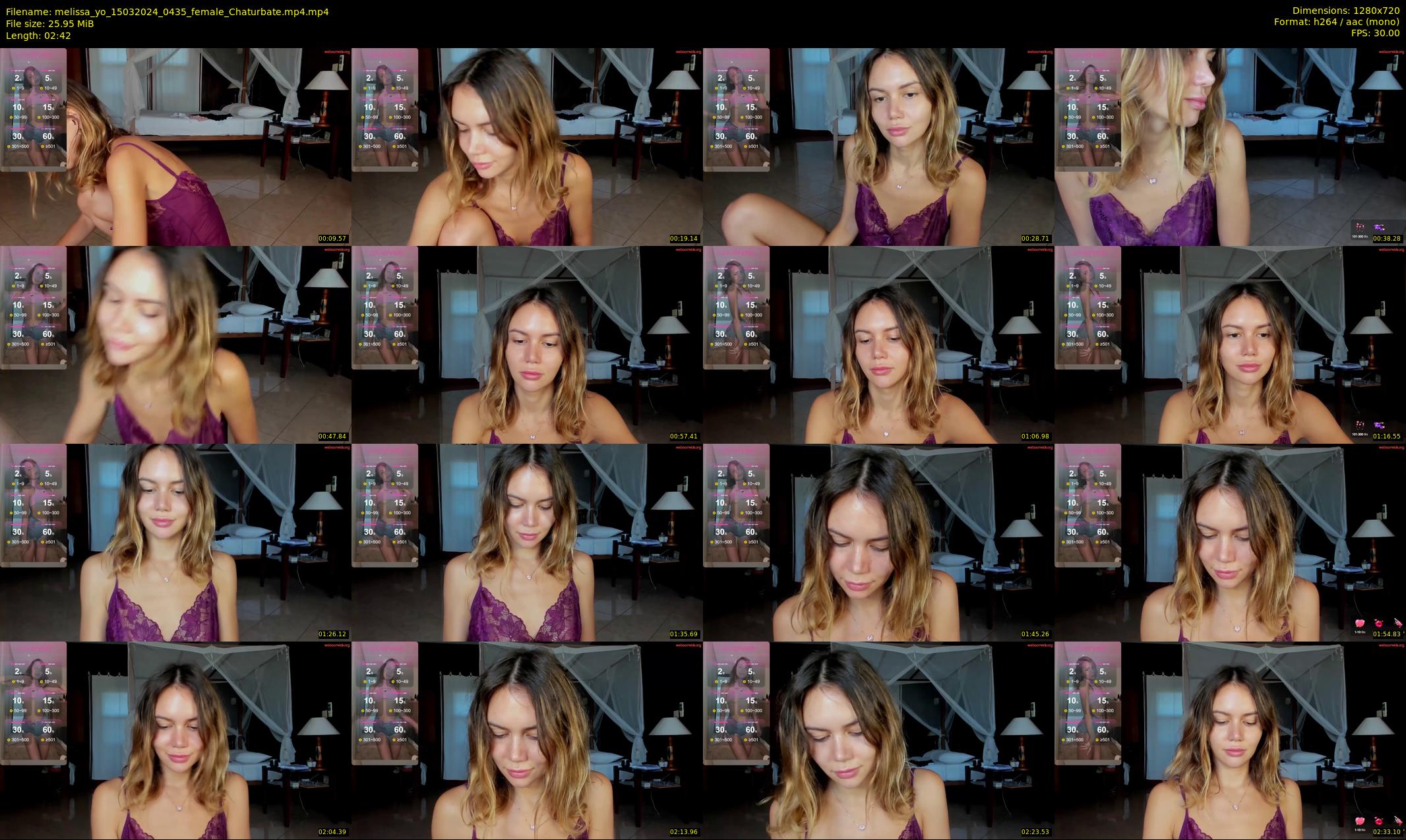 melissa_yo — 3 minute Chaturbate female cam show recording, 720p, Mar 15, 2024