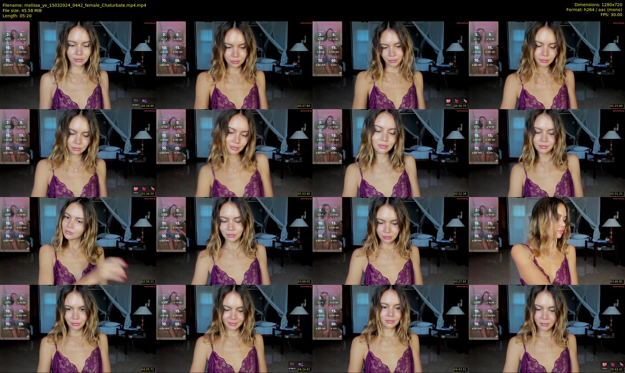 melissa_yo — 6 minute Chaturbate female cam show recording, 720p, Mar 15, 2024