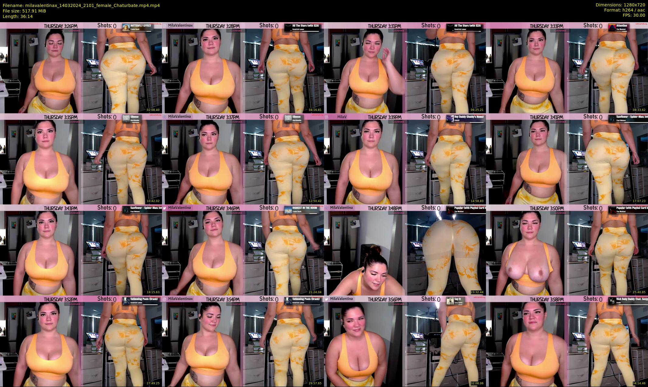 milavalentinax — 37 minute Chaturbate female cam show recording, 720p, Mar 14, 2024
