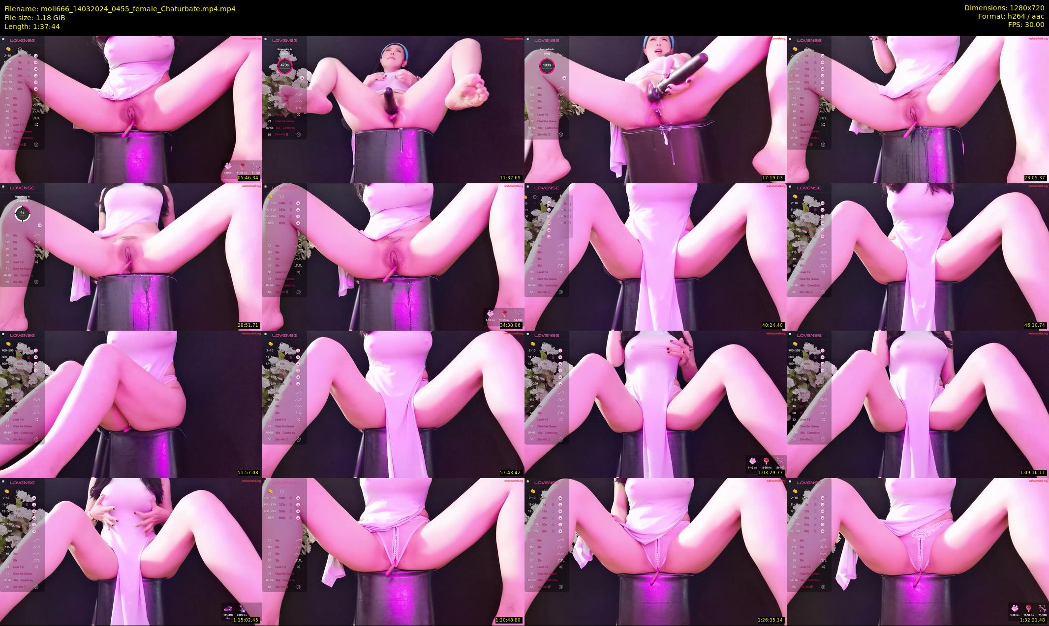 moli666 — 98 minute Chaturbate female cam show recording, 720p, Mar 14, 2024