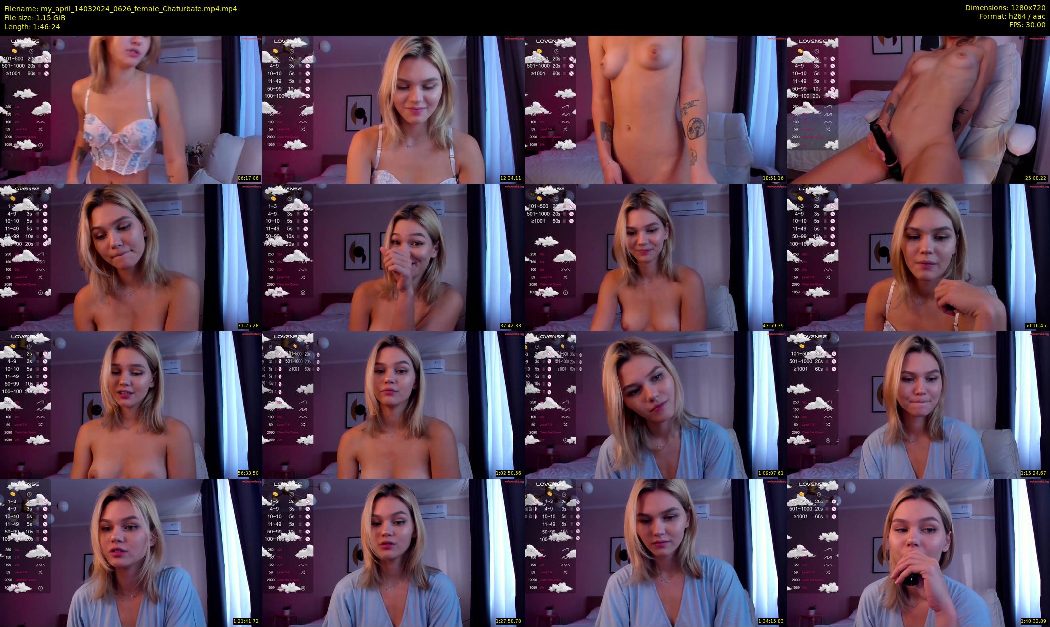 my_april — 107 minute Chaturbate female cam show recording, 720p, Mar 14, 2024