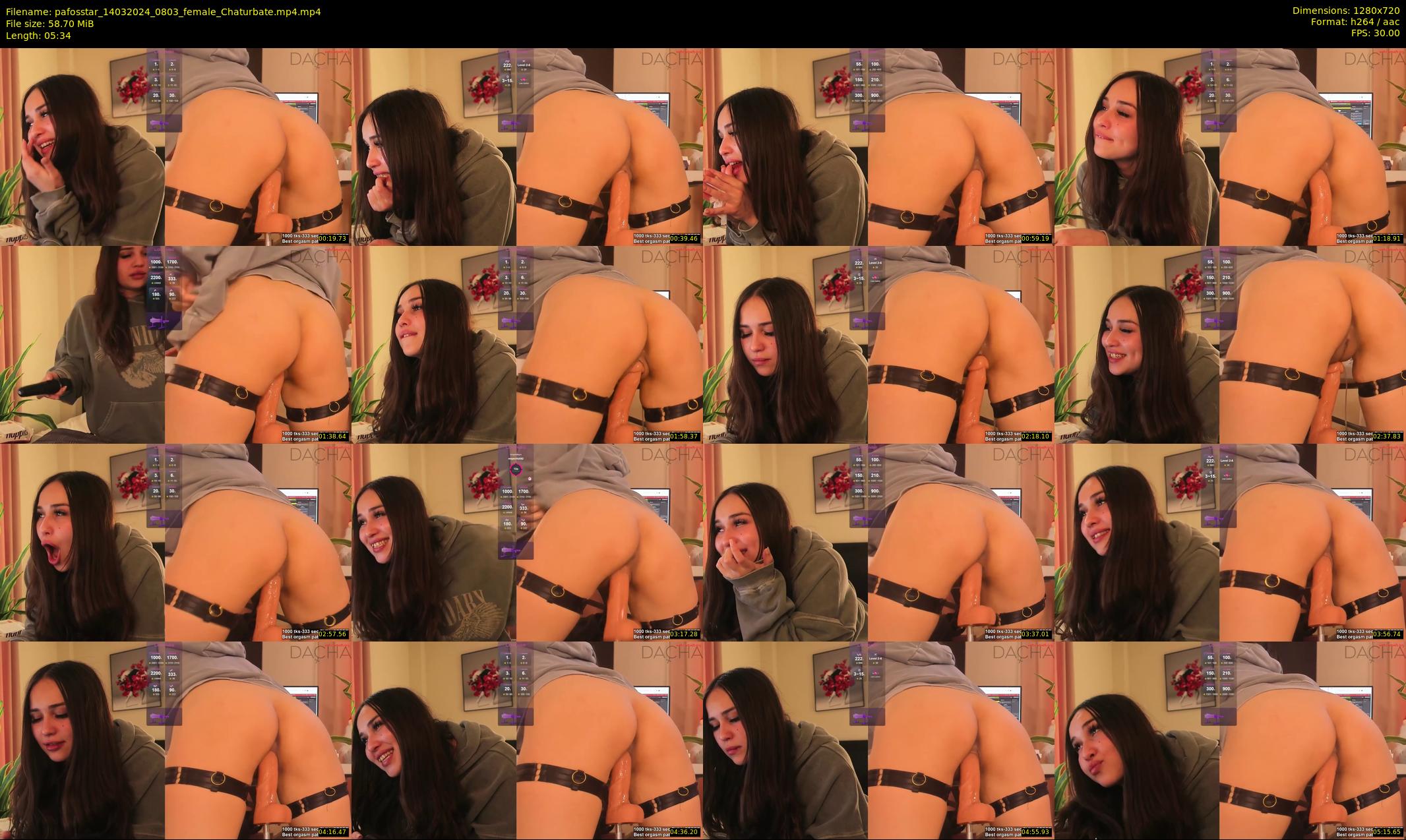 pafosstar — 6 minute Chaturbate female cam show recording, 720p, Mar 14, 2024