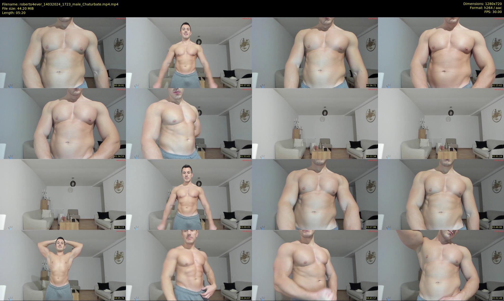 roberto4ever — 6 minute Chaturbate male cam show recording, 720p, Mar 14, 2024