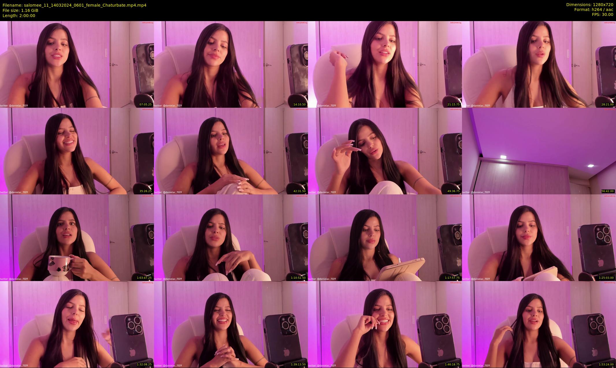 salomee_11 — 120 minute Chaturbate female cam show recording, 720p, Mar 14, 2024