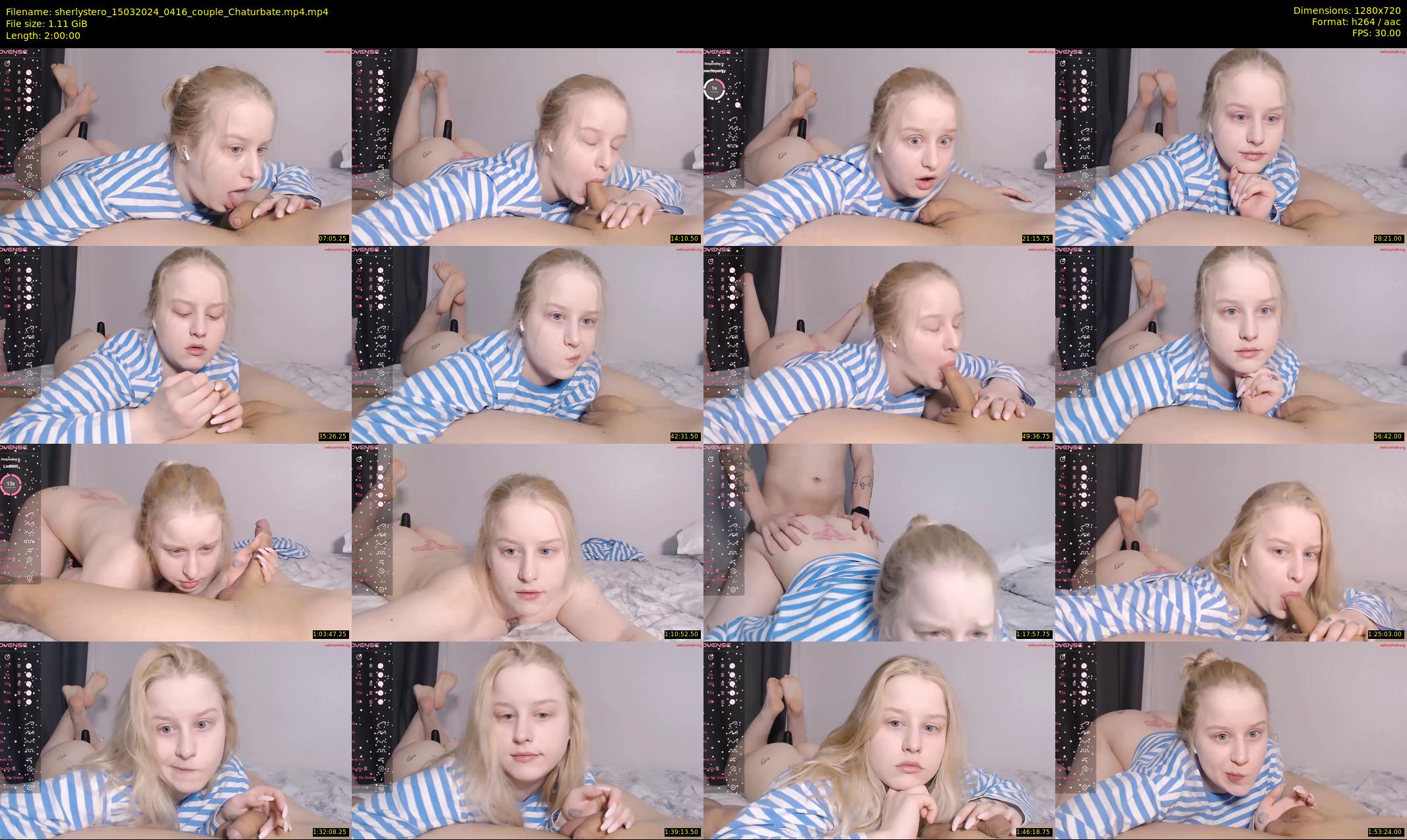 sherlystero — 120 minute Chaturbate couple cam show recording, 720p, Mar 15, 2024