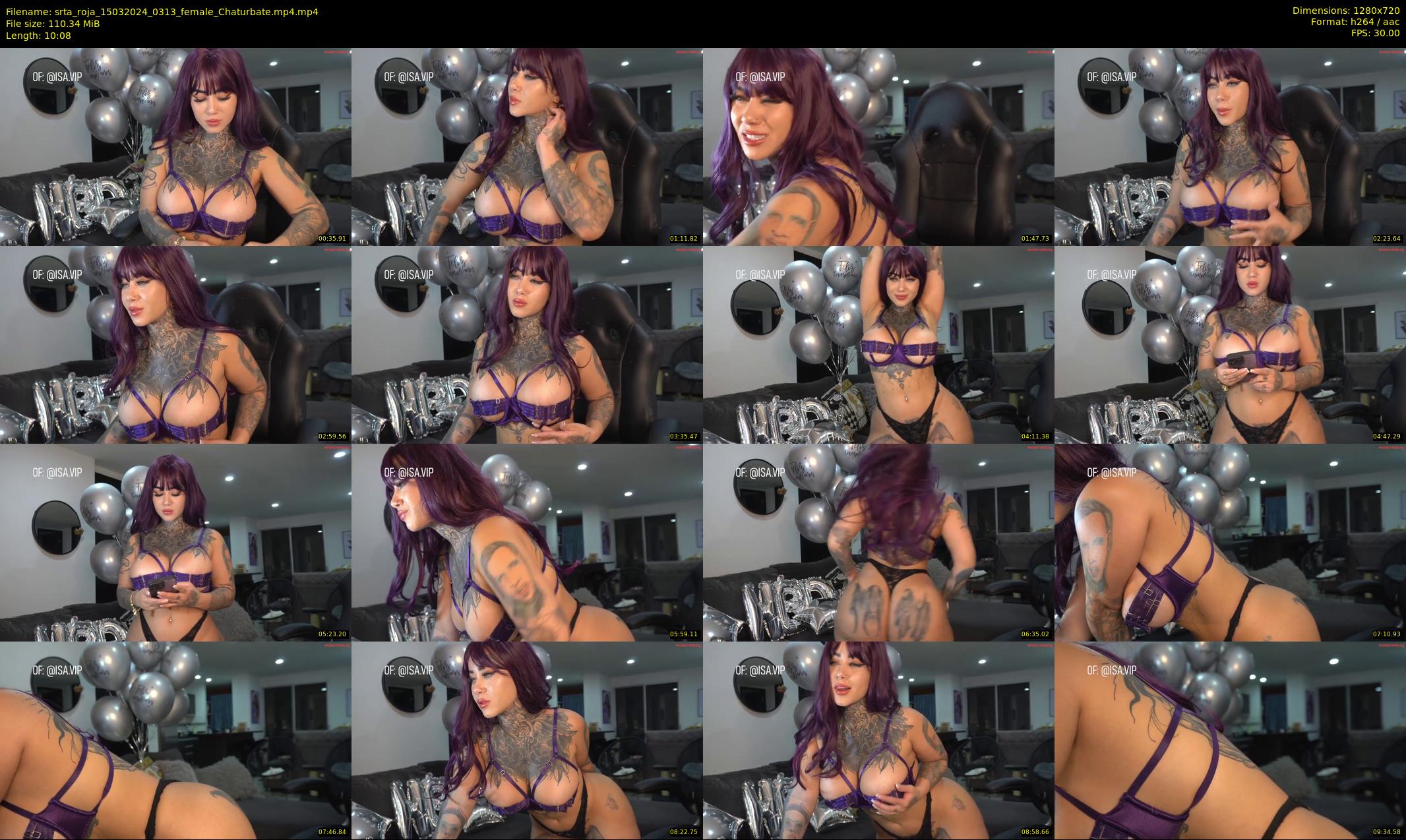 srta_roja — 11 minute Chaturbate female cam show recording, 720p, Mar 15, 2024