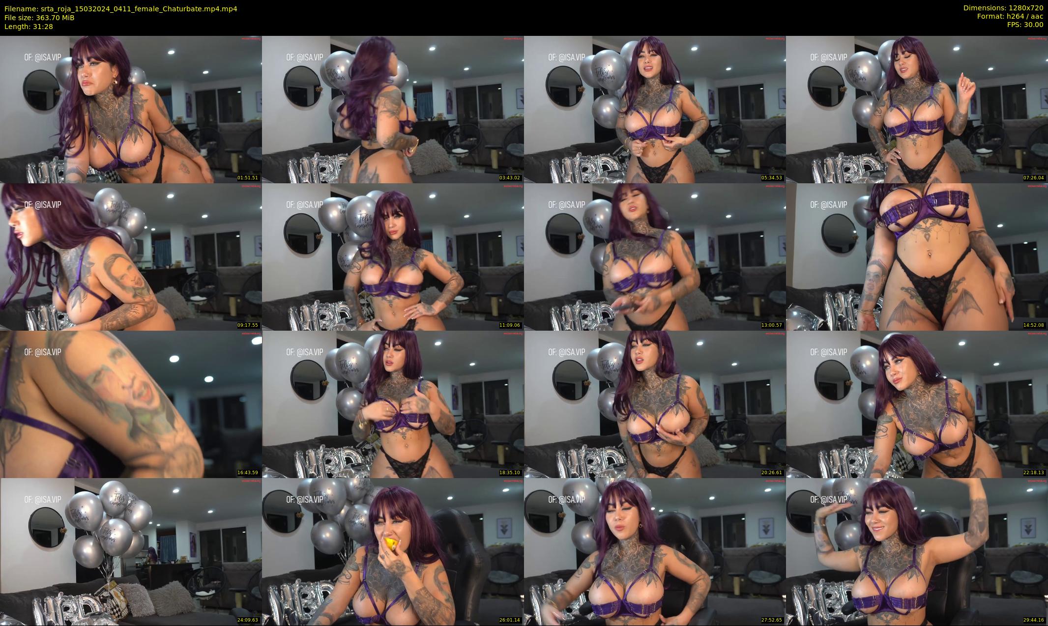 srta_roja — 32 minute Chaturbate female cam show recording, 720p, Mar 15, 2024