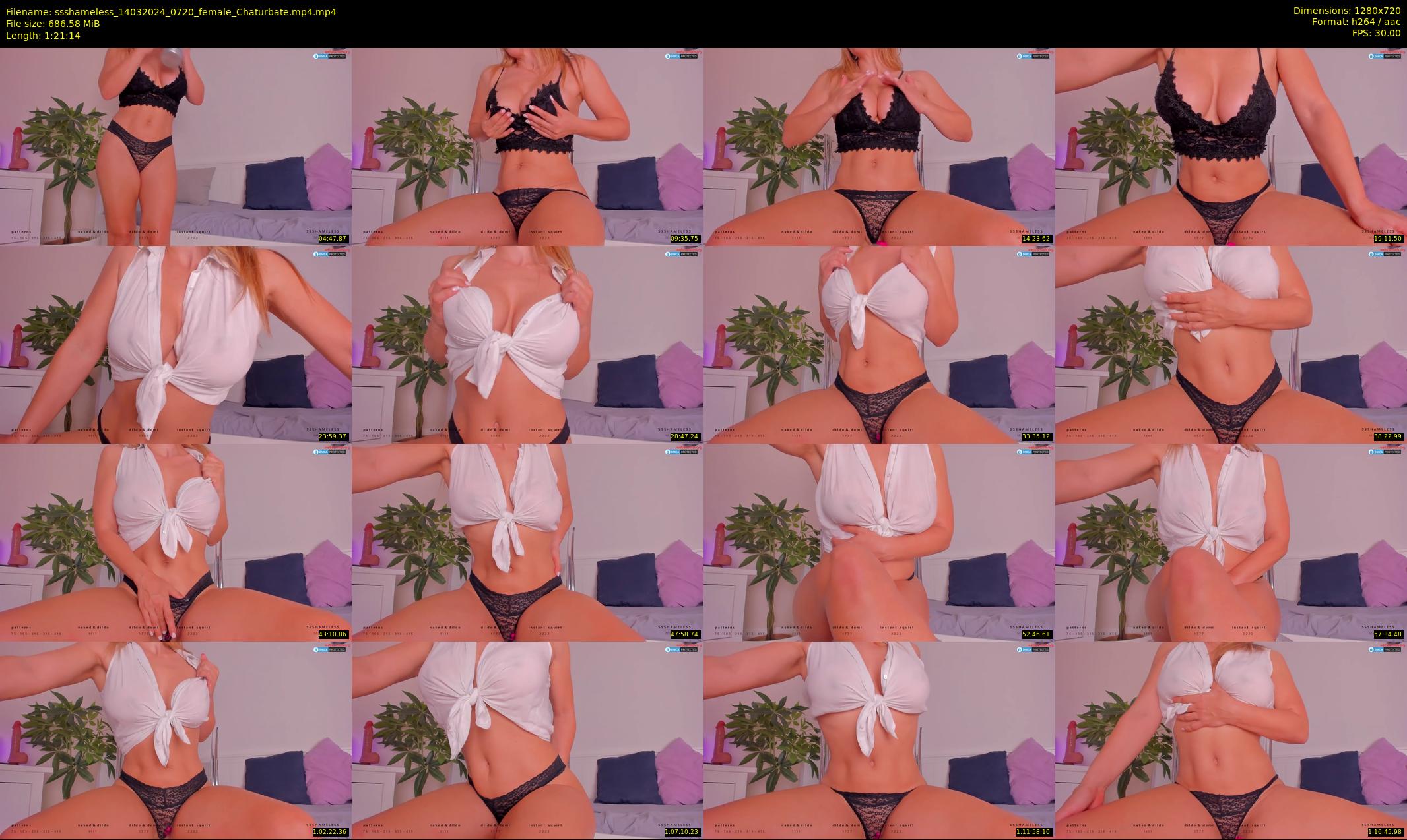 ssshameless — 82 minute Chaturbate female cam show recording, 720p, Mar 14, 2024