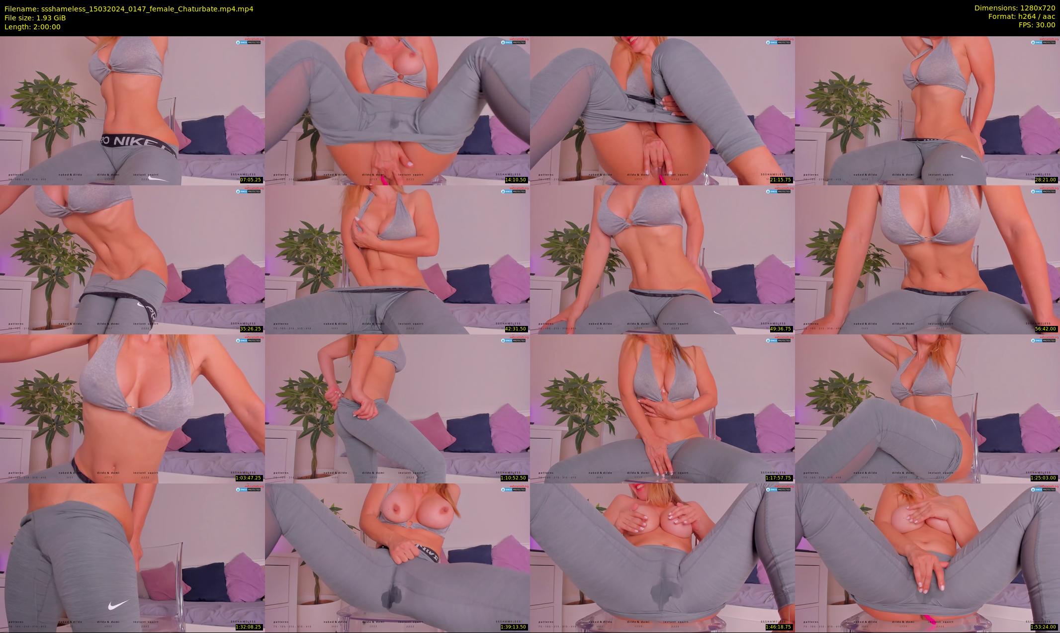 ssshameless — 120 minute Chaturbate female cam show recording, 720p, Mar 15, 2024
