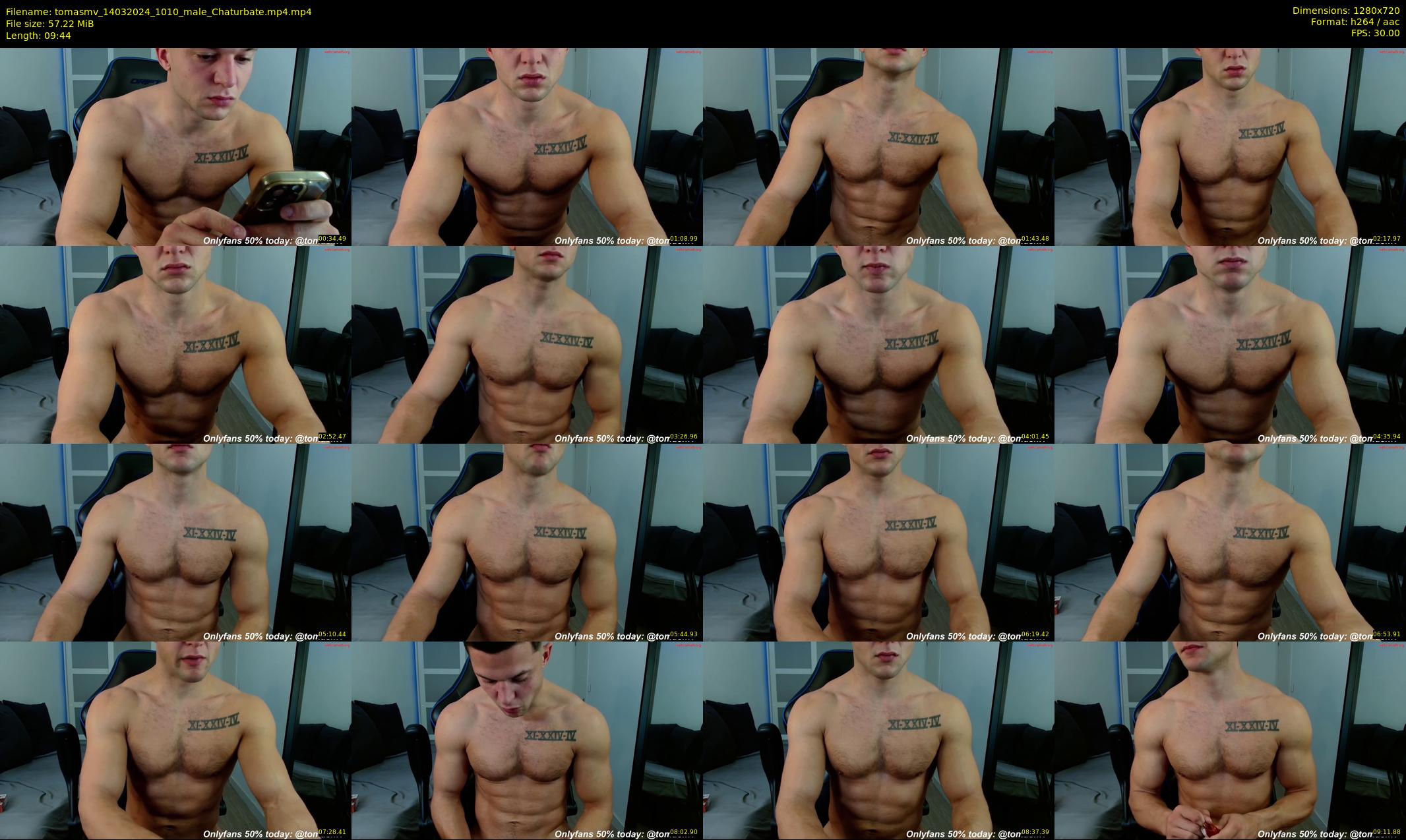 tomasmv — 10 minute Chaturbate male cam show recording, 720p, Mar 14, 2024