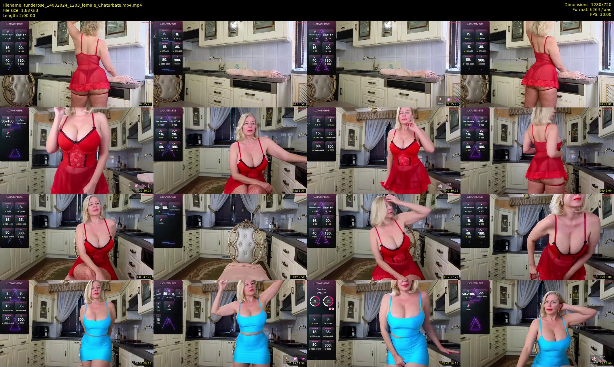 tunderose — 120 minute Chaturbate female cam show recording, 720p, Mar 14, 2024