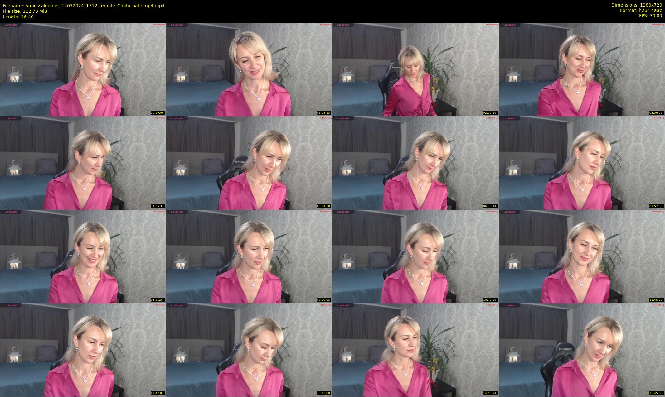 vanessakleiner — 17 minute Chaturbate female cam show recording, 720p, Mar 14, 2024