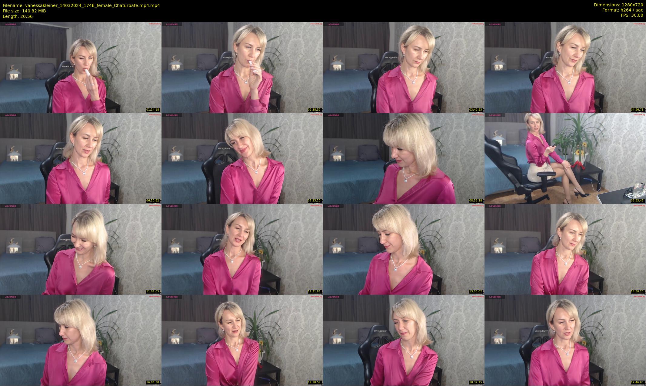 vanessakleiner — 21 minute Chaturbate female cam show recording, 720p, Mar 14, 2024