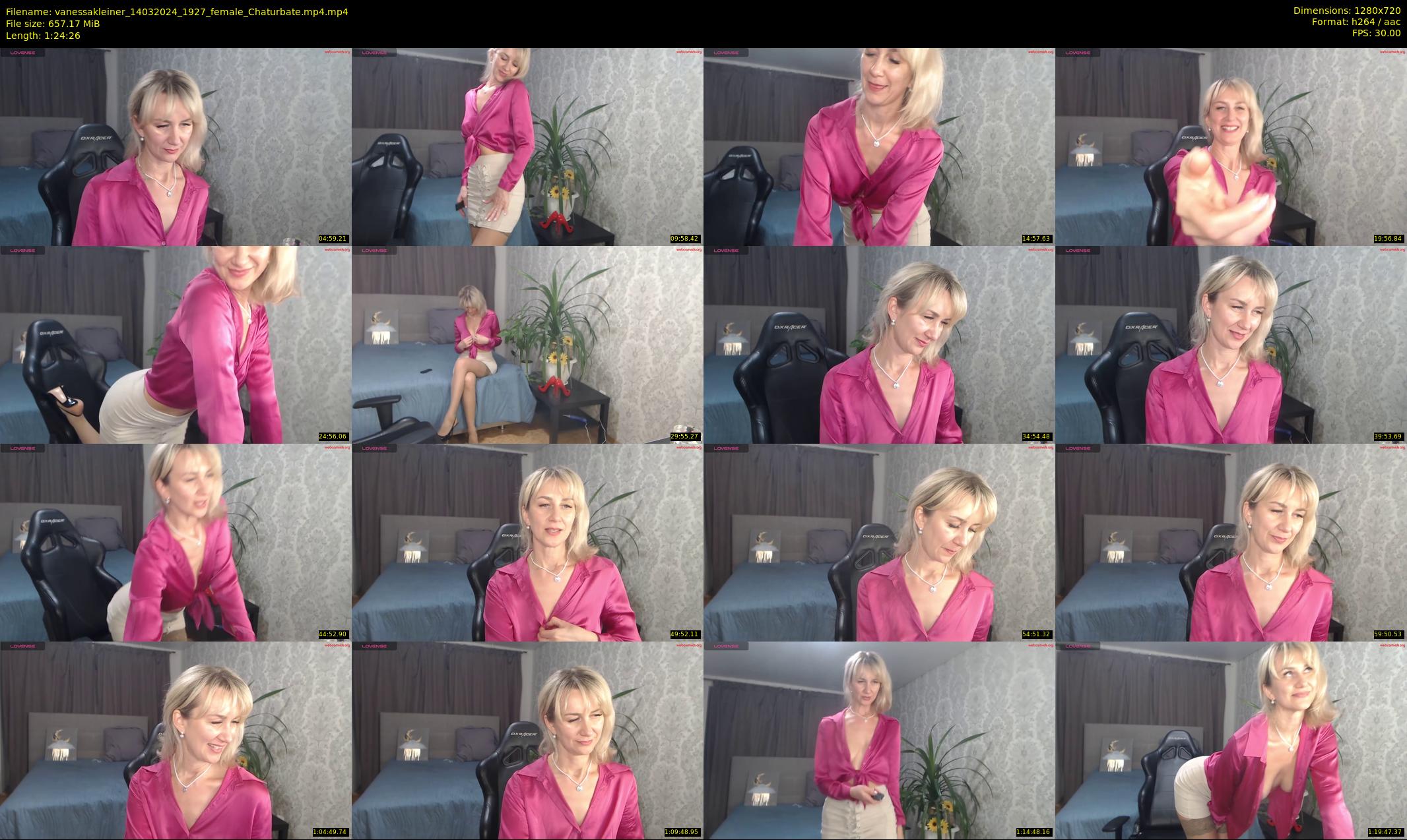 vanessakleiner — 85 minute Chaturbate female cam show recording, 720p, Mar 14, 2024