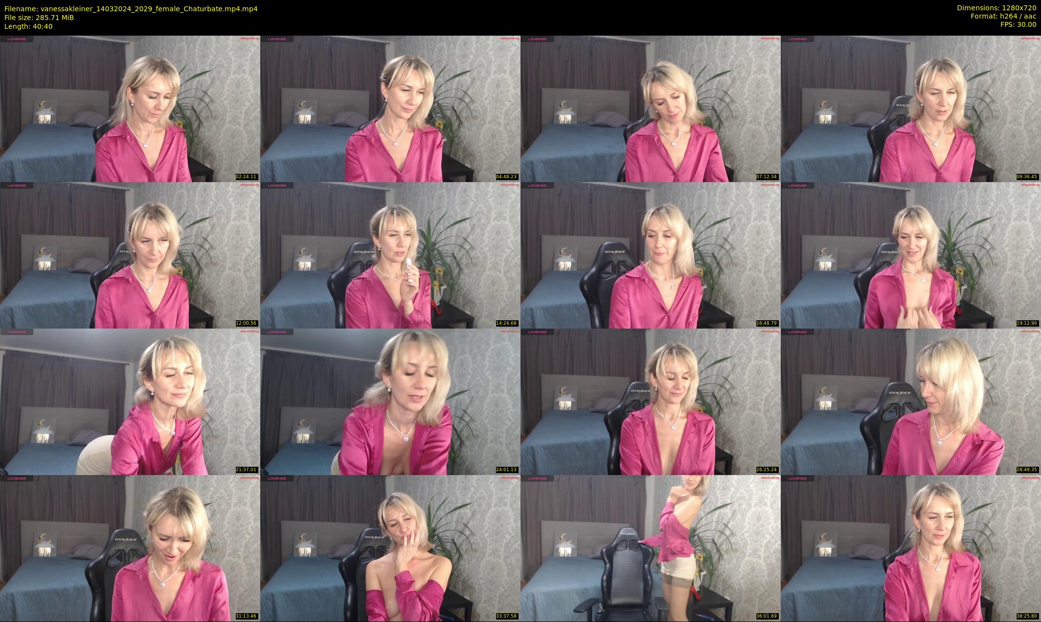 vanessakleiner — 41 minute Chaturbate female cam show recording, 720p, Mar 14, 2024