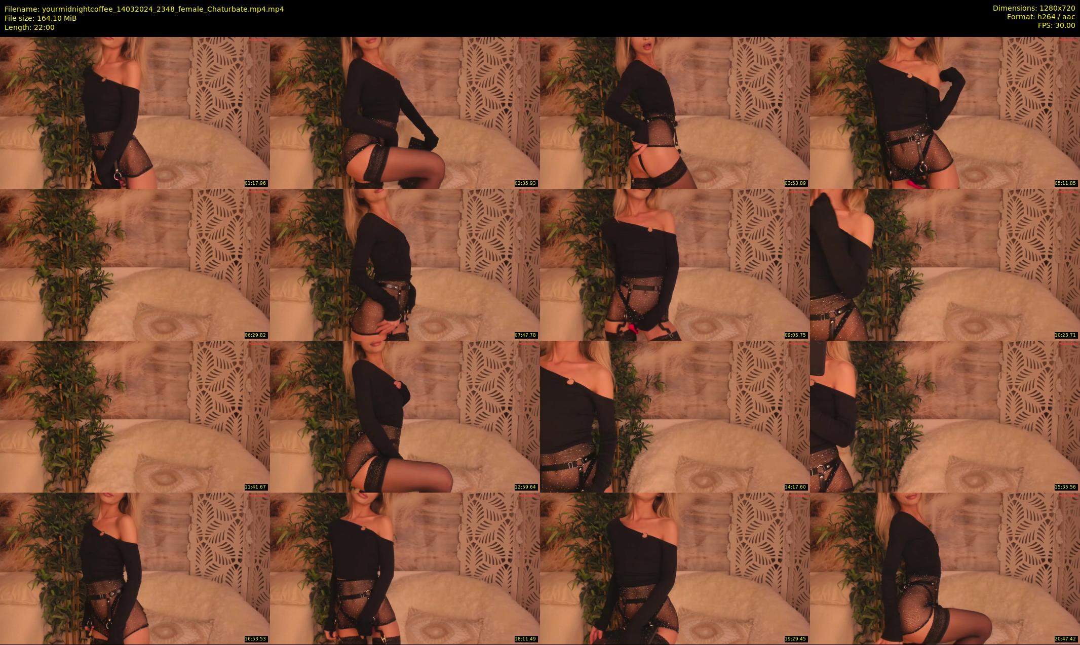yourmidnightcoffee — 22 minute Chaturbate female cam show recording, 720p, Mar 14, 2024