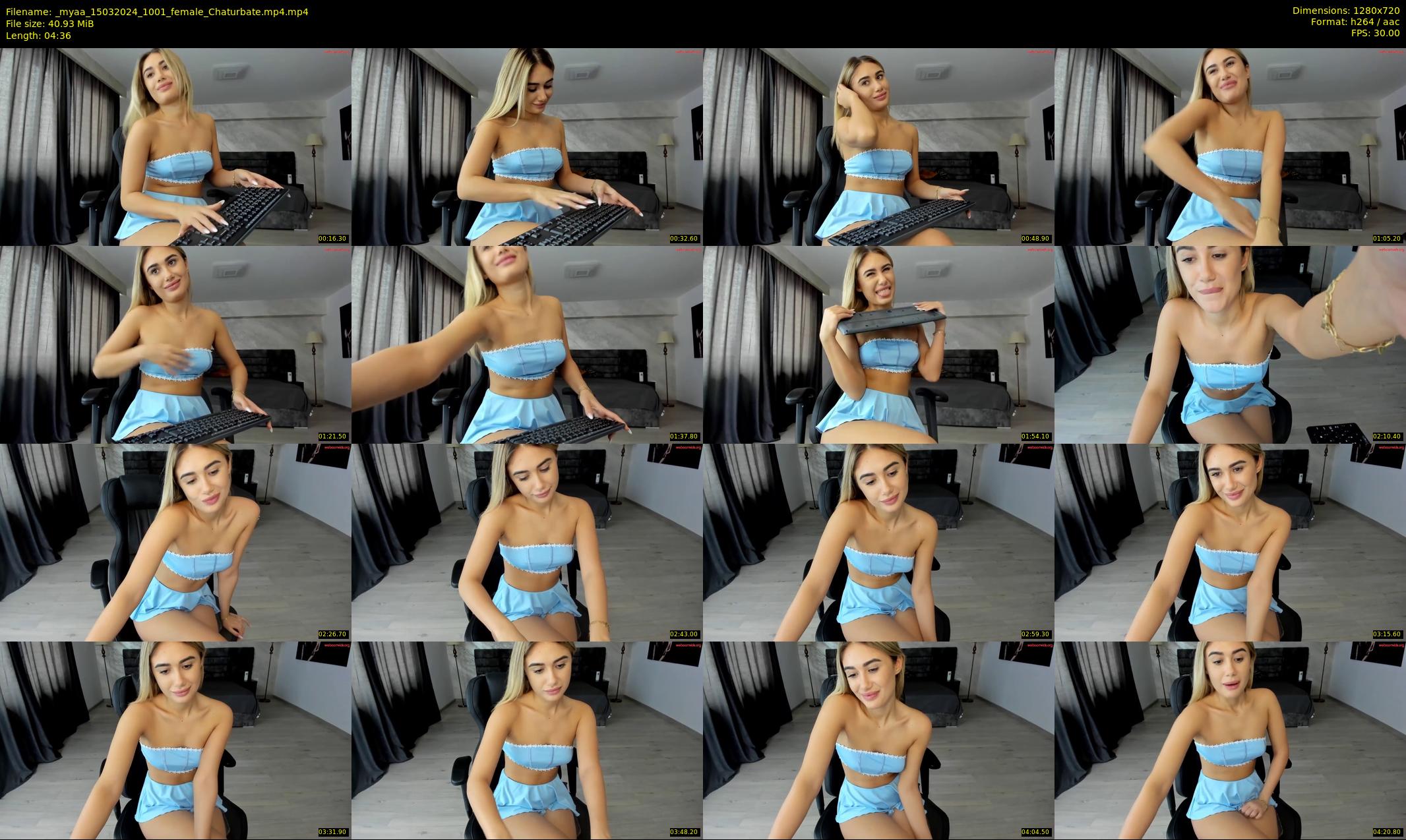 _myaa — 5 minute Chaturbate female cam show recording, 720p, Mar 15, 2024