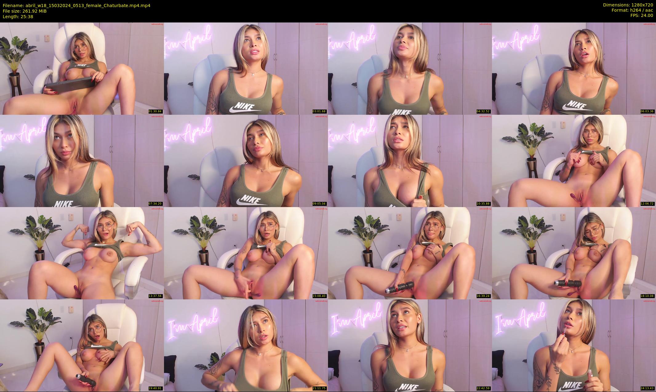 abril_w18 — 26 minute Chaturbate female cam show recording, 720p, Mar 15, 2024