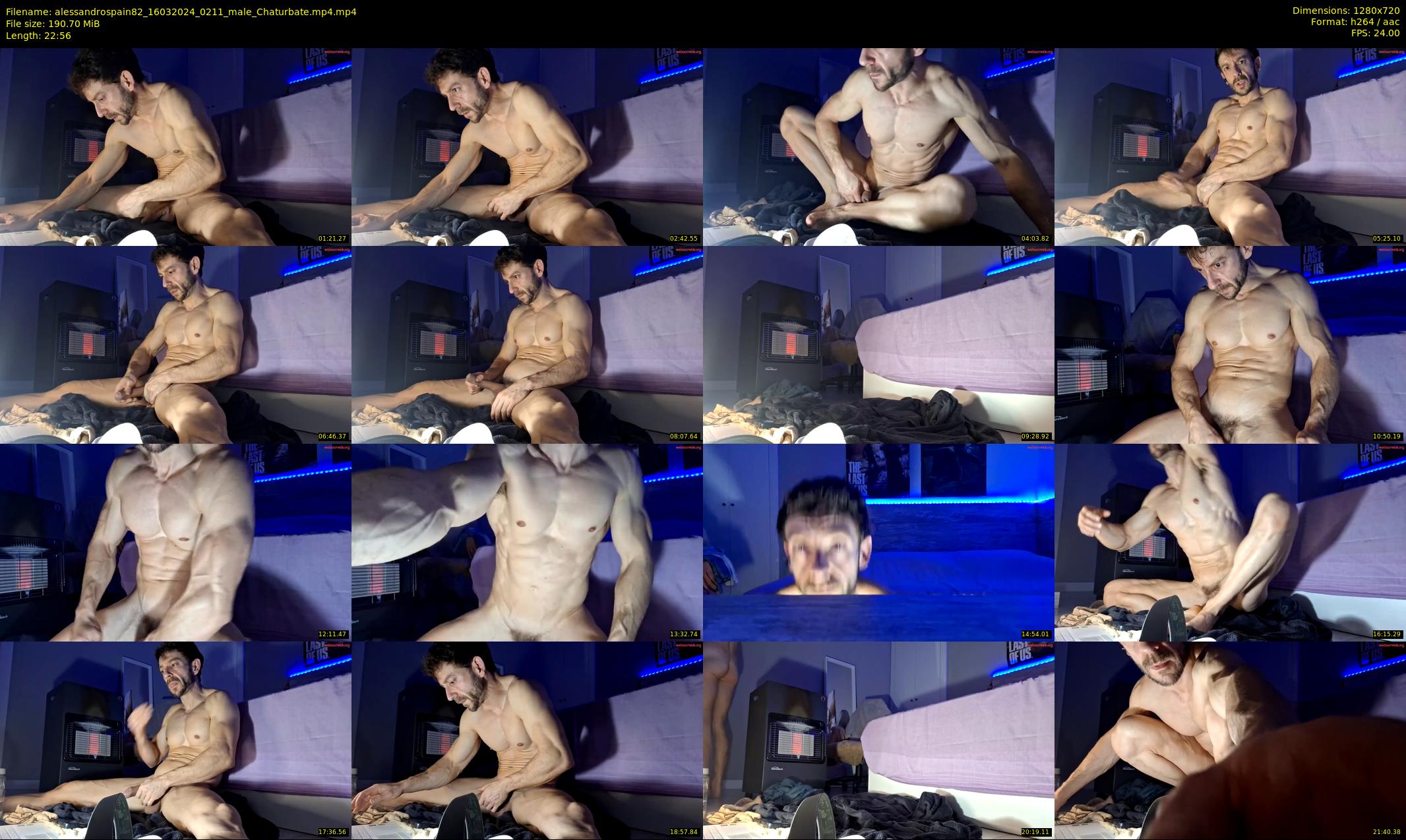 alessandrospain82 — 23 minute Chaturbate male cam show recording, 720p, Mar 16, 2024