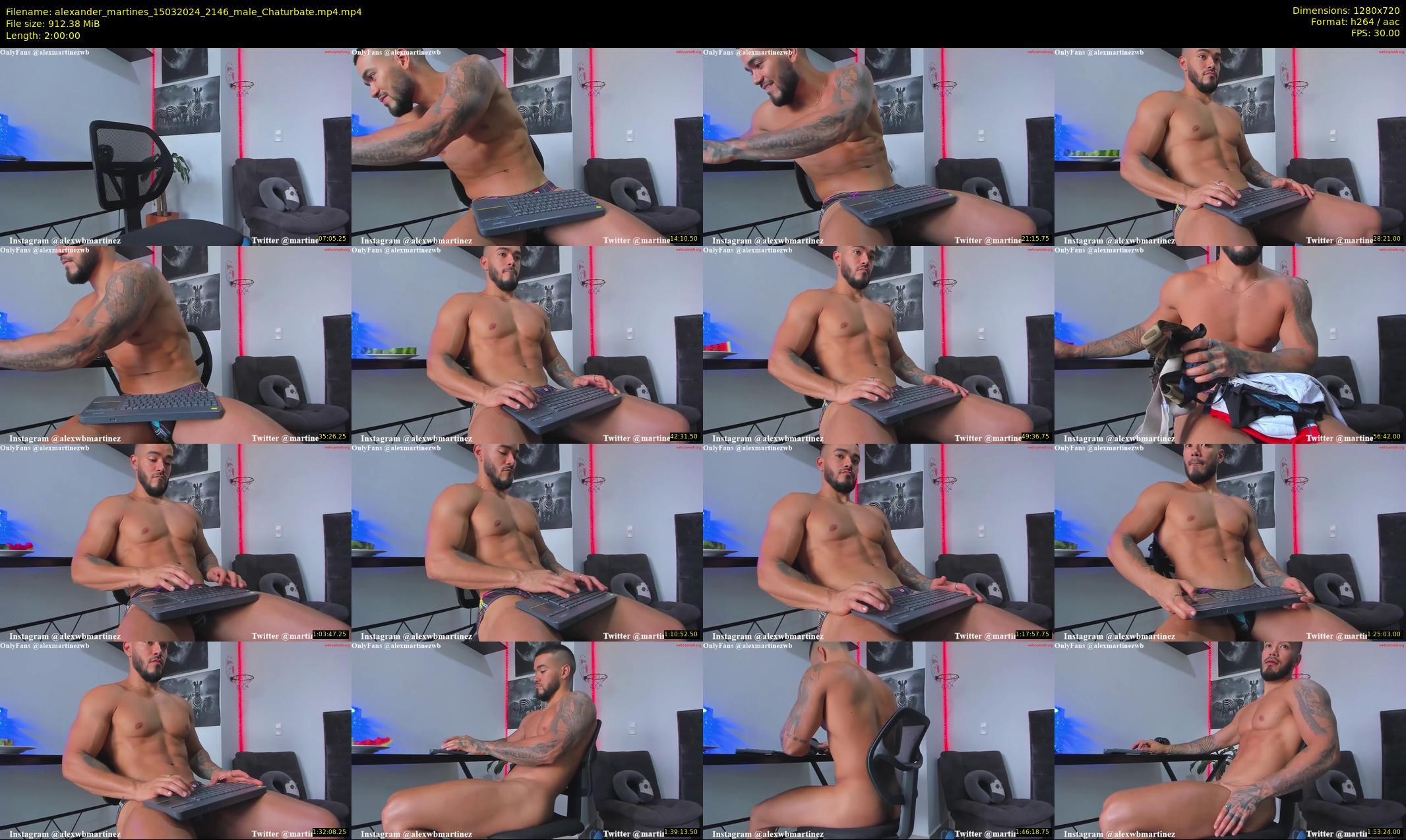 alexander_martines — 120 minute Chaturbate male cam show recording, 720p, Mar 15, 2024