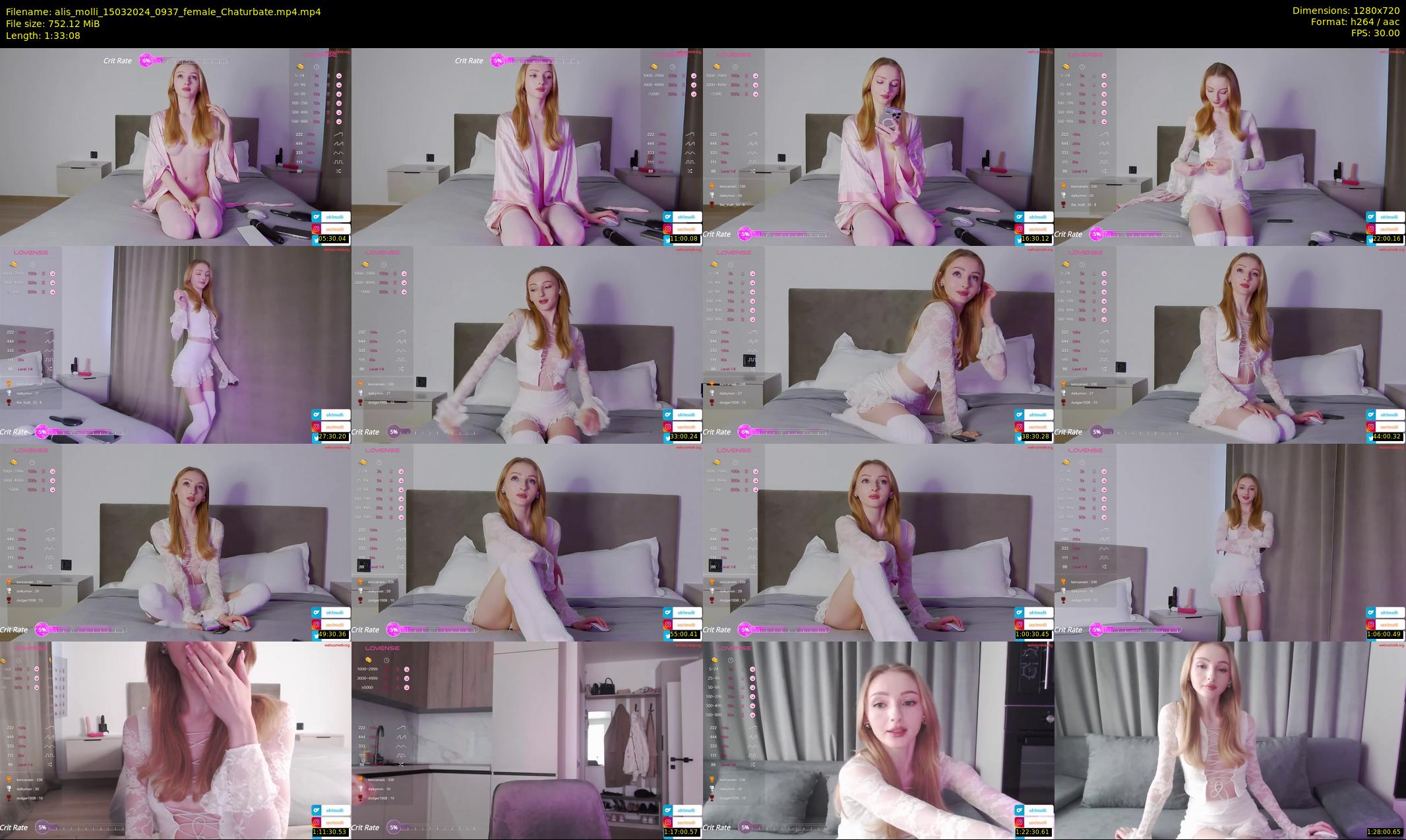 alis_molli — 94 minute Chaturbate female cam show recording, 720p, Mar 15, 2024